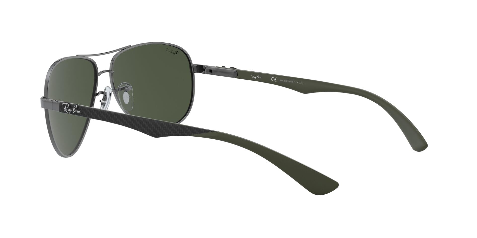 Ray-Ban RB8313 Carbon Fiber Aviator Sunglasses for Men - Polarized UV Protection - Perfect for Driving, Outdoor Sports & Travel