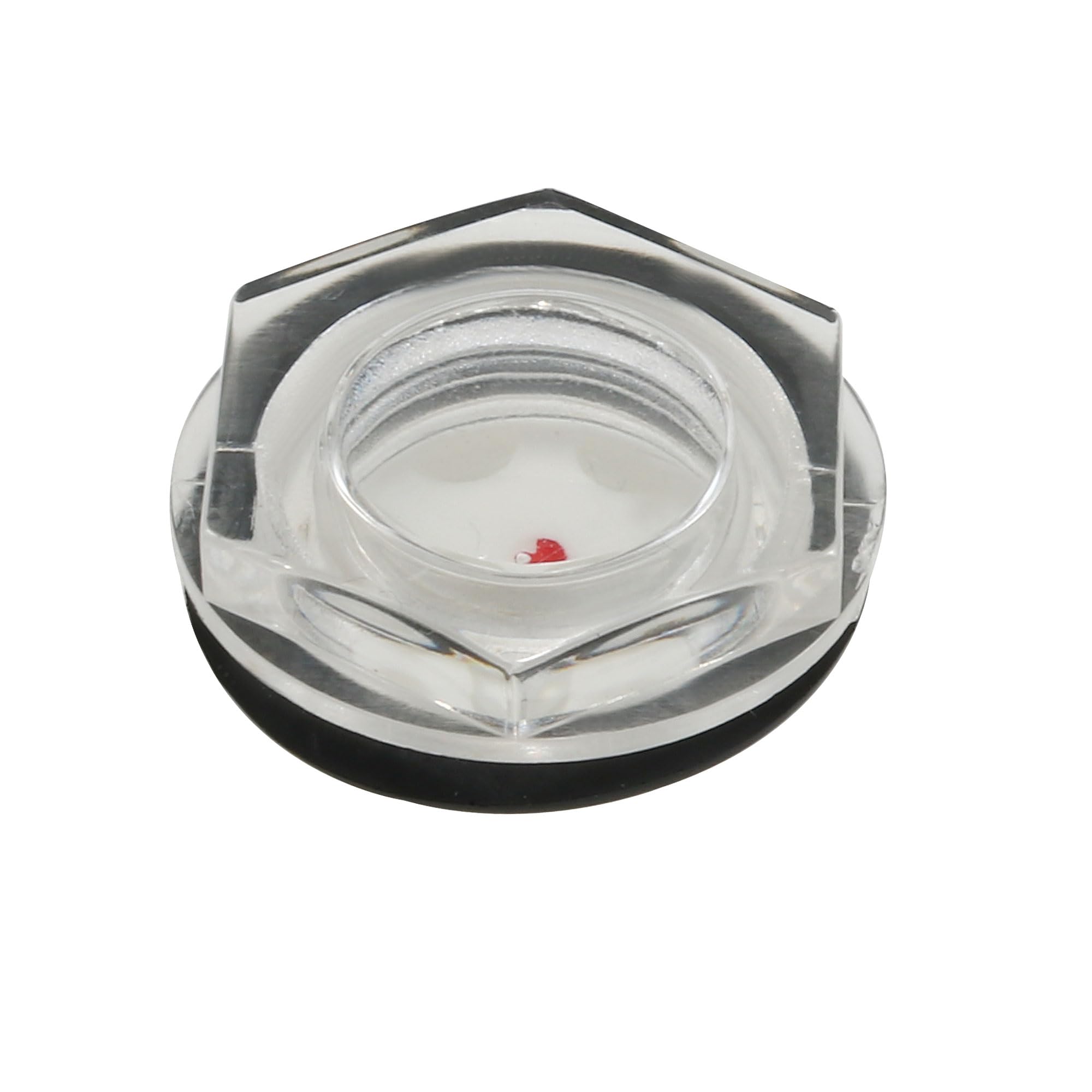 uxcell 27mm Male Threaded Plastic Oil Liquid Level Gauge Sight with O-ring - Air Compressor Fitting for Hydraulic Systems, Machinery Maintenance & Industrial Equipment Monitoring