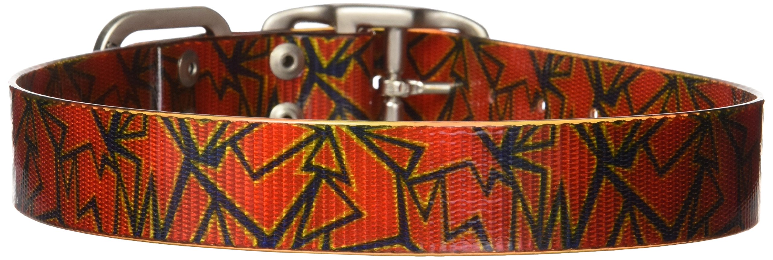 Dublin Dog Koa Collection Shattered 17-21.5 Inch Large Dog Collar - Magma Orange | Durable & Stylish Pet Accessory for Walking, Training & Outdoor Adventures