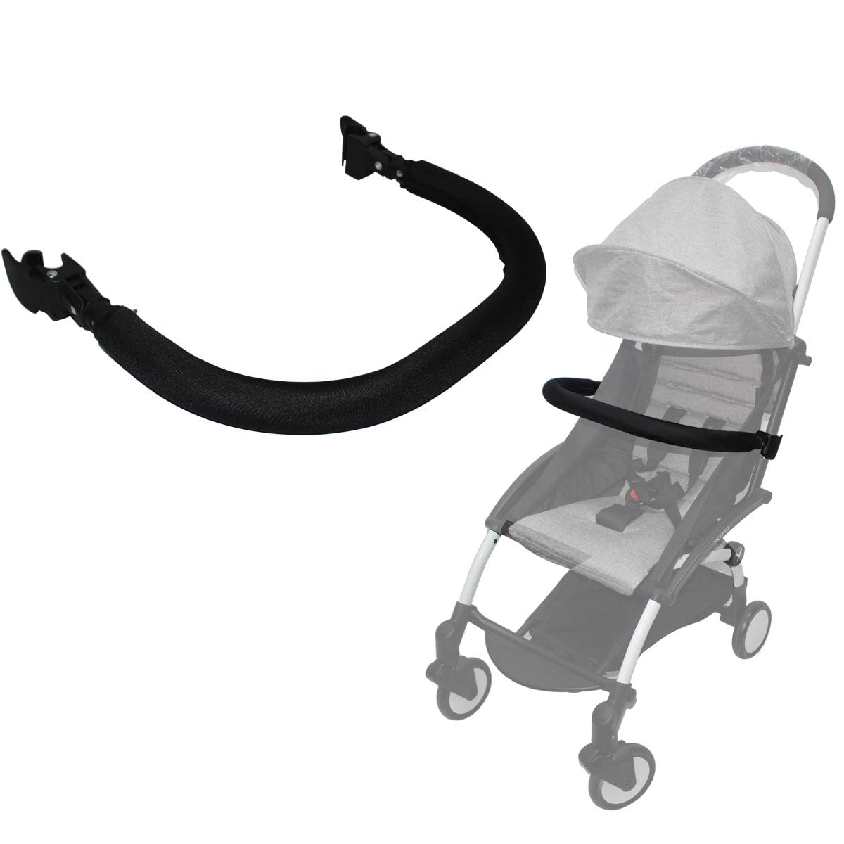Universal Baby Stroller Guardrail Armrest - Adjustable Bumper Bar for Yoyo Strollers | Safe & Secure Infant Protection | Perfect for Travel, Shopping & Outdoor Walks