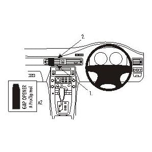 ClicOn No Holes Angled High Dash Mount for Volvo S80 (2007-2010) & Volvo XC70 (2008-2011) - Perfect for GPS, Phone & Dash Cam Installation