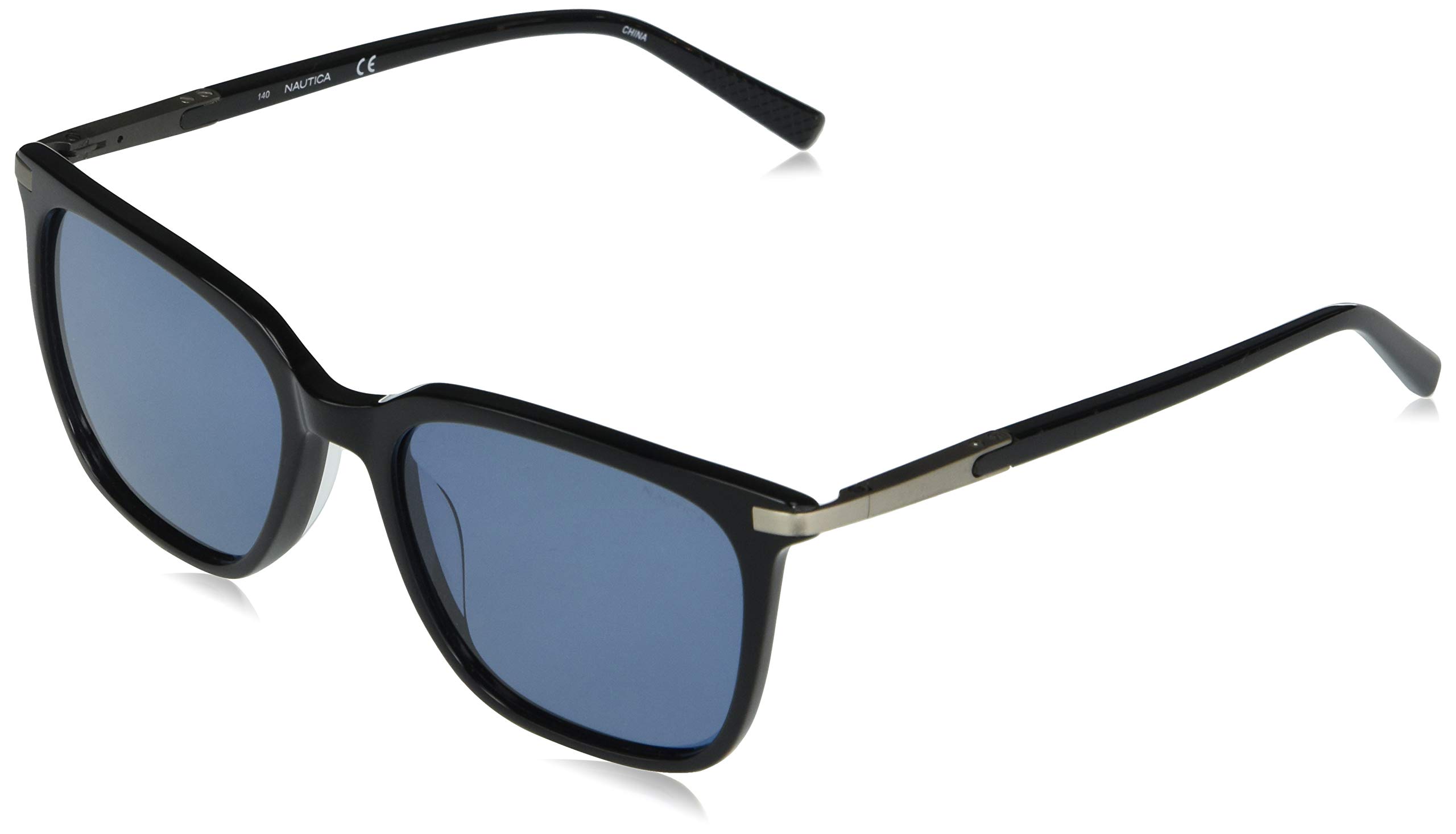 Nautica N6246s Square Polarized Sunglasses for Men - UV Protection, Classic Style - Perfect for Driving, Beach & Outdoor Activities