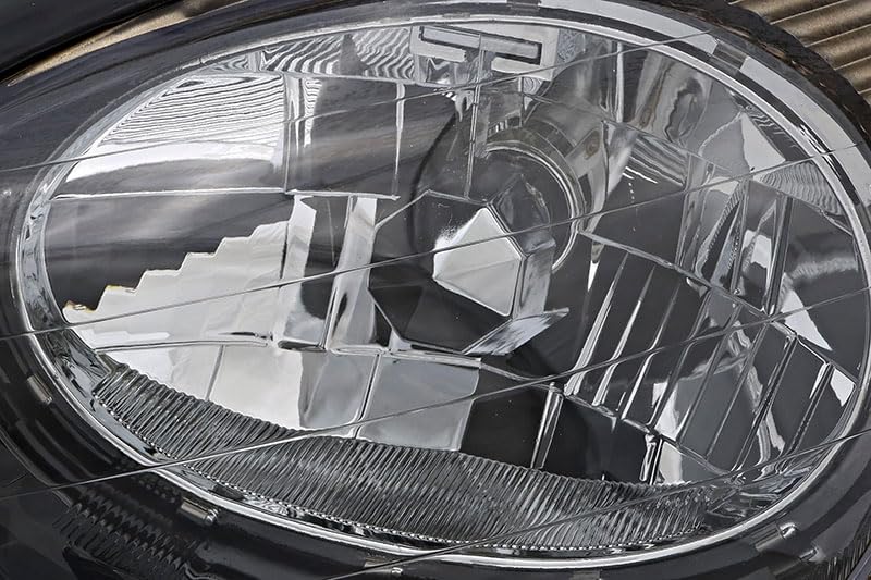 1998-1999 Ford Taurus Headlight Assembly Replacement - Driver & Passenger Side LED Headlamp Compatible with Sedan Models | Perfect for Night Driving & Foggy Conditions
