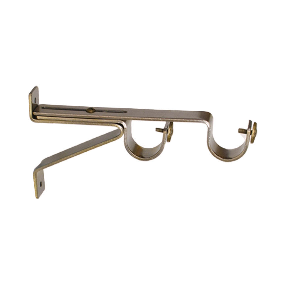 Heavy Duty Double Wall Bracket - Sturdy Metal Shelf Bracket for Floating Shelves, Bookshelves & Home Organization - Perfect for Living Room, Bedroom, Kitchen & Garage Storage