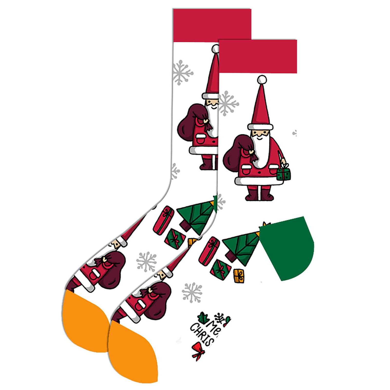 Collectvoice Soft Thermal Socks - Breathable Unisex Christmas Stockings for Winter - Santa Claus Design for Warmth & Comfort - Perfect for Holiday Gifts, Cozy Indoor Wear & Cold Weather Activities