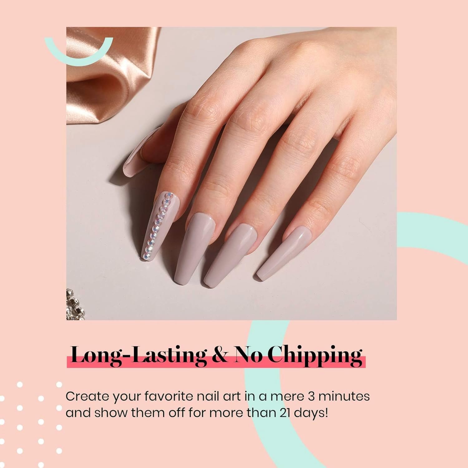 Beetles Nude Gel Nail Polish - Neutral Grey Taupe Soak Off UV LED Gel Polish for Nail Art, Manicure & Salon DIY | Long-Lasting Home & Professional Nail Care | Perfect for Everyday Wear, Special Occasions & Gift Giving