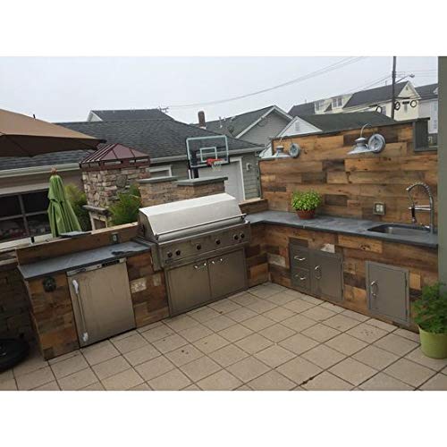 Reclaimed Barn Wood Wall Panels - Easy to Install Rustic Wood DIY Wall Covering for Feature Walls (20 Sq Ft - 5.5