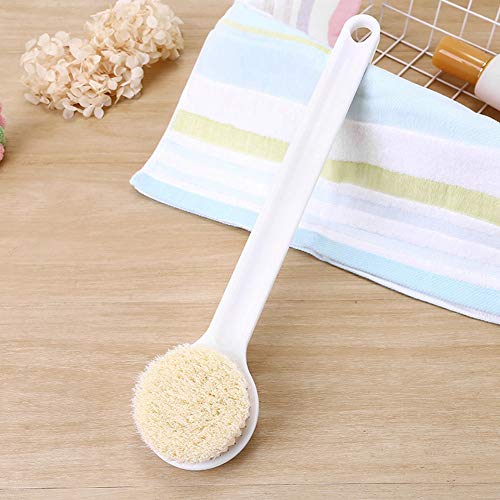 Exfoliating Body Brush for Shower & Bath - Soft PP + Nylon Bristles with Good Elasticity - White or Green Color Options - Perfect for Bathroom, Spa & Dry Brushing Skin Care Routine