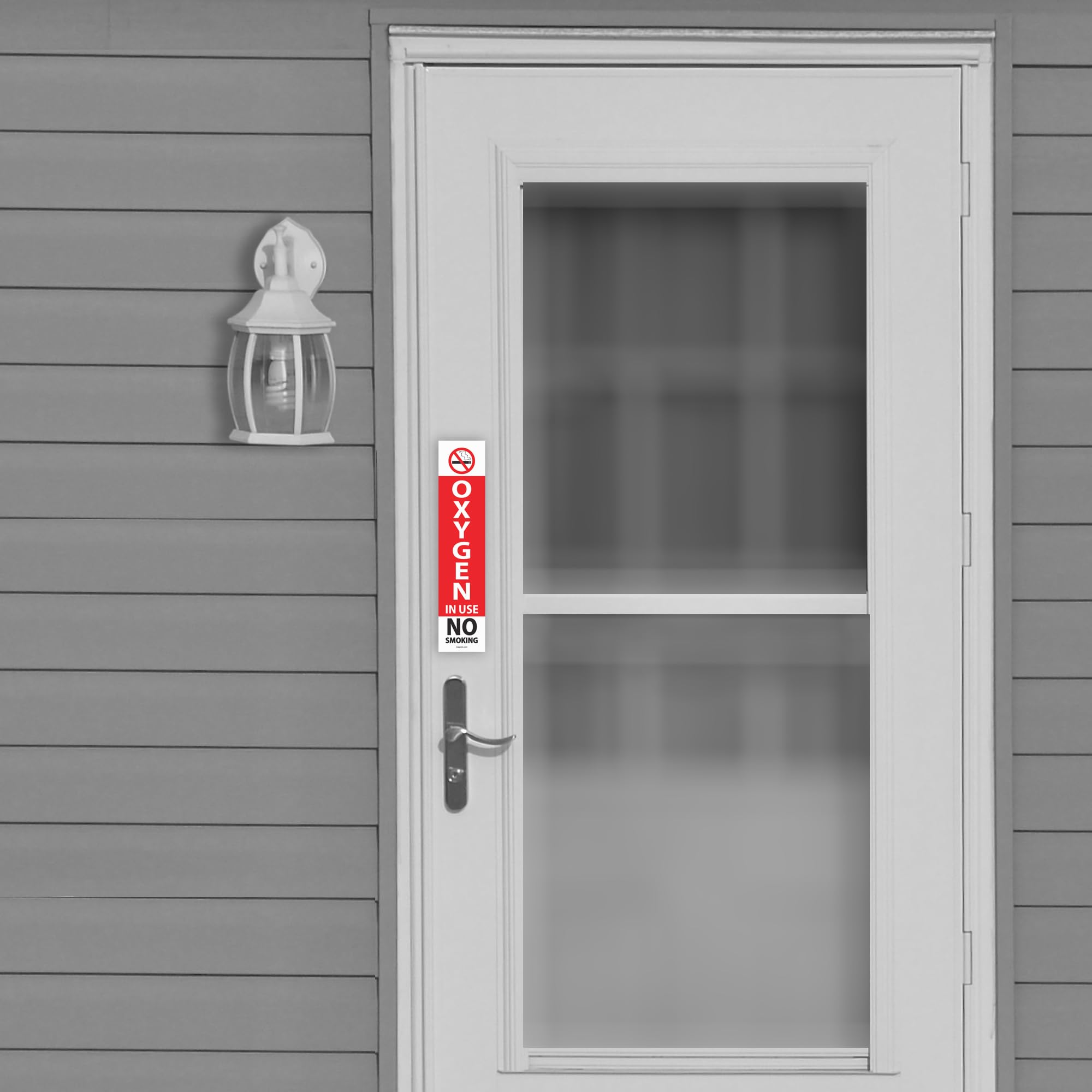 10 Pack Oxygen in Use Magnetic Signs - Durable & High Visibility - Made in USA - Perfect for Hospitals, Clinics & Emergency Vehicles