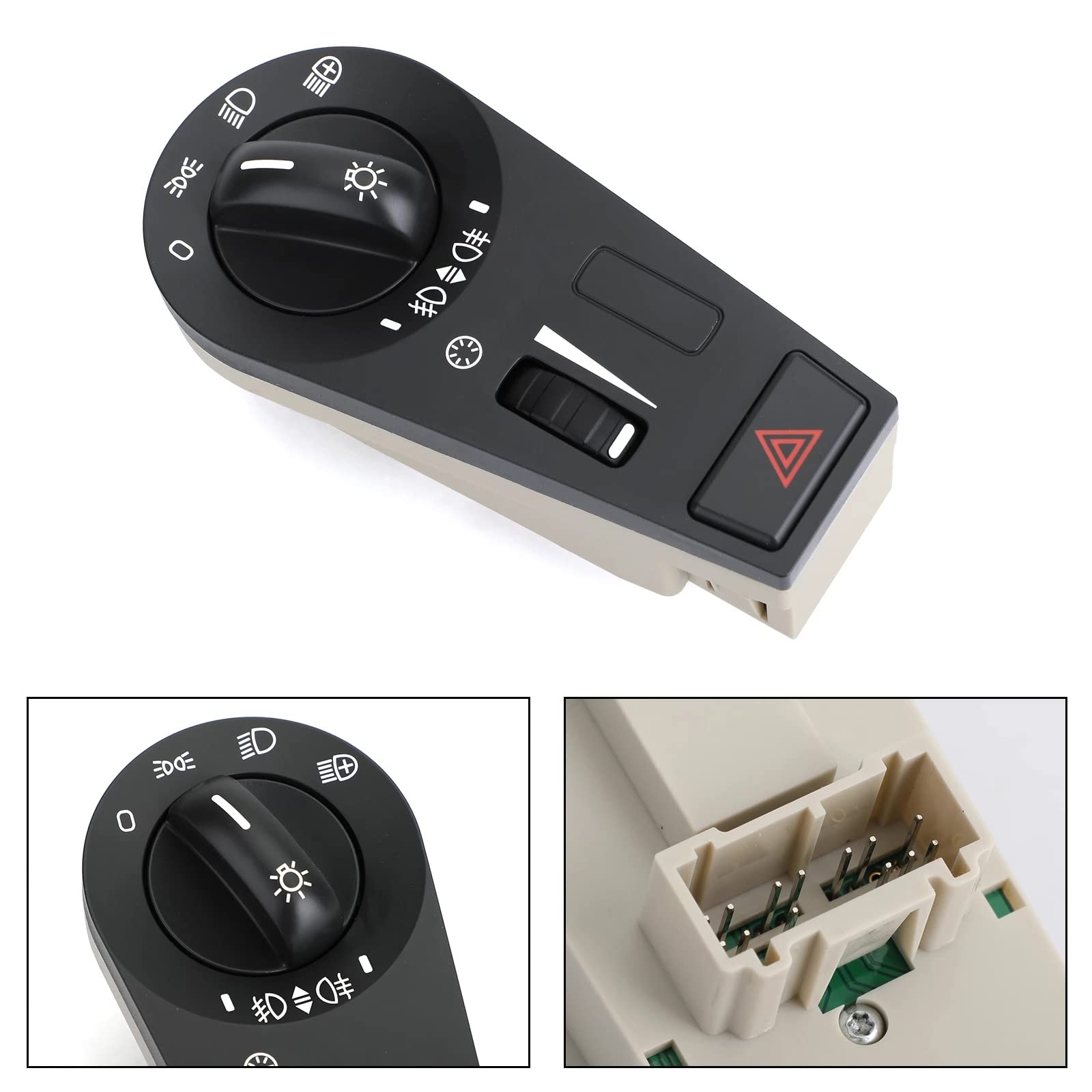 Volvo Truck FH12 FM VNL Front Headlight & Fog Light Control Switch - Replaces 20942844, 20953569, 20466302, 20466306, 50-104-003 - Perfect for Night Driving & Off-Road Visibility