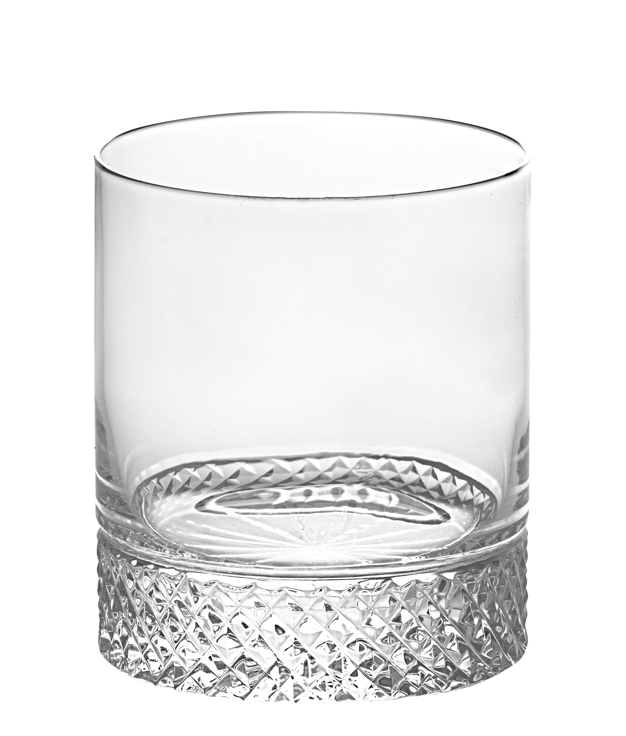 Barski Crystal Double Old Fashioned Whiskey Glasses - Set of 6 Elegant 13oz Cut Crystal Tumblers for Bourbon, Scotch, Water & Beverages - Perfect for Home Bars, Dinner Parties & Gifts - Handcrafted in Europe