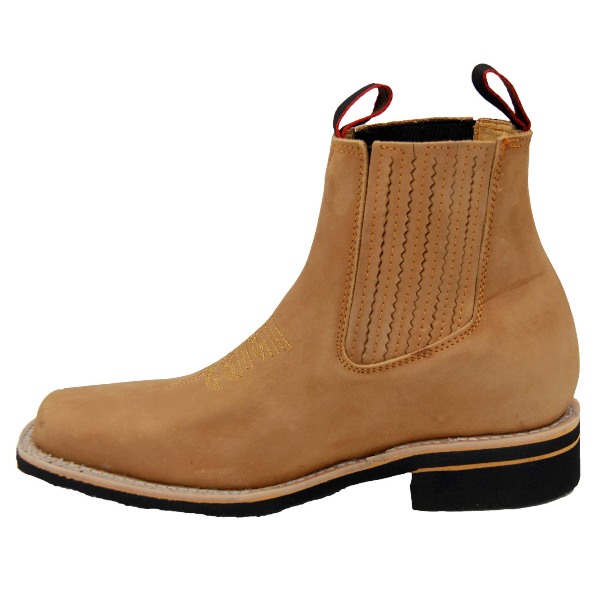 Men's Western Cowboy Boots - Short Ankle Rodeo Boots for Men | Durable Leather, Comfortable Fit | Perfect for Country Dancing, Rodeo Events & Casual Wear