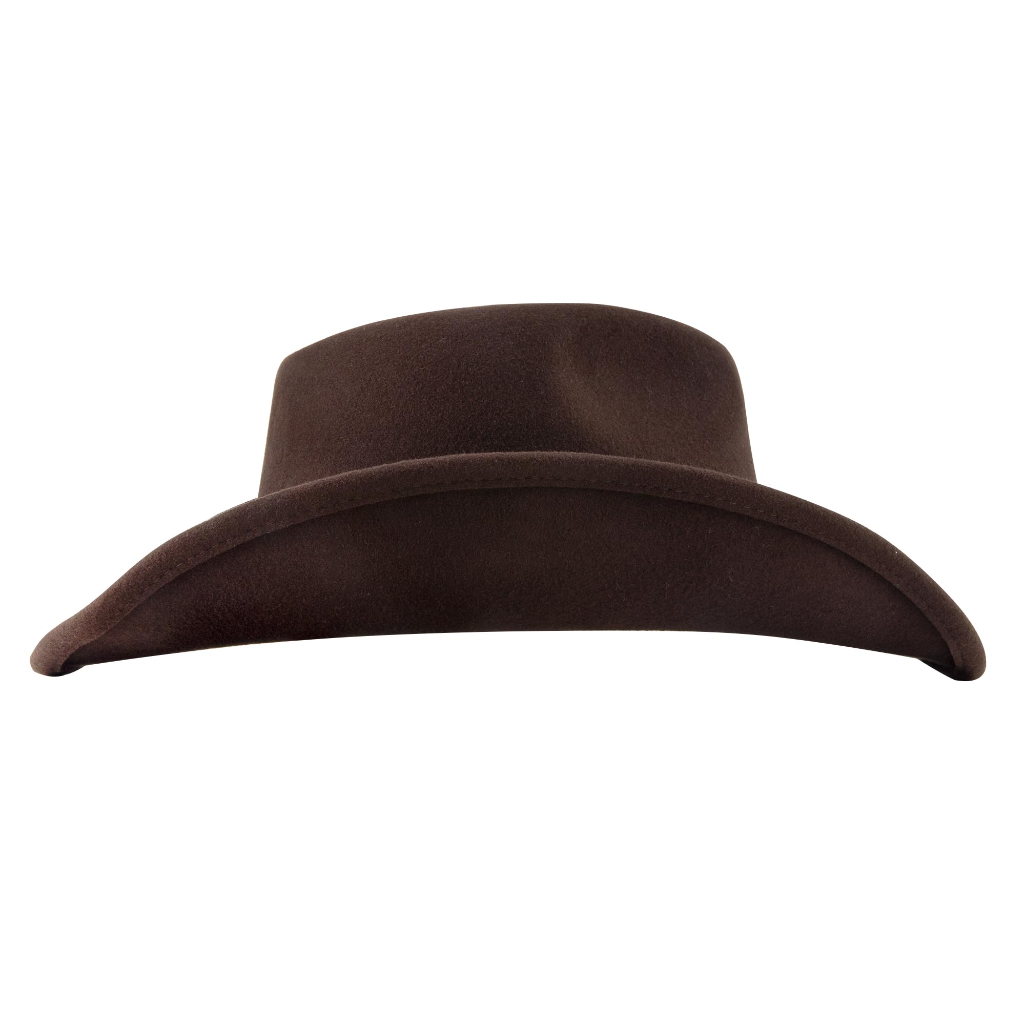 100% Wool Cowboy Hat for Women & Men - Wide Brim Western Cowgirl Hat, Felt Outback Rancher Panama Hat | Perfect for Country Rodeos, Music Festivals & Outdoor Adventures