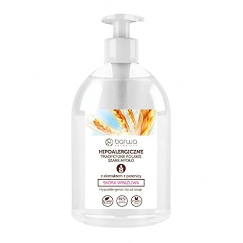 Hypoallergenic Liquid Soap for Sensitive Skin - Fragrance Free & Gentle Cleanser - Perfect for Baby Bath, Hand Wash & Face Cleansing