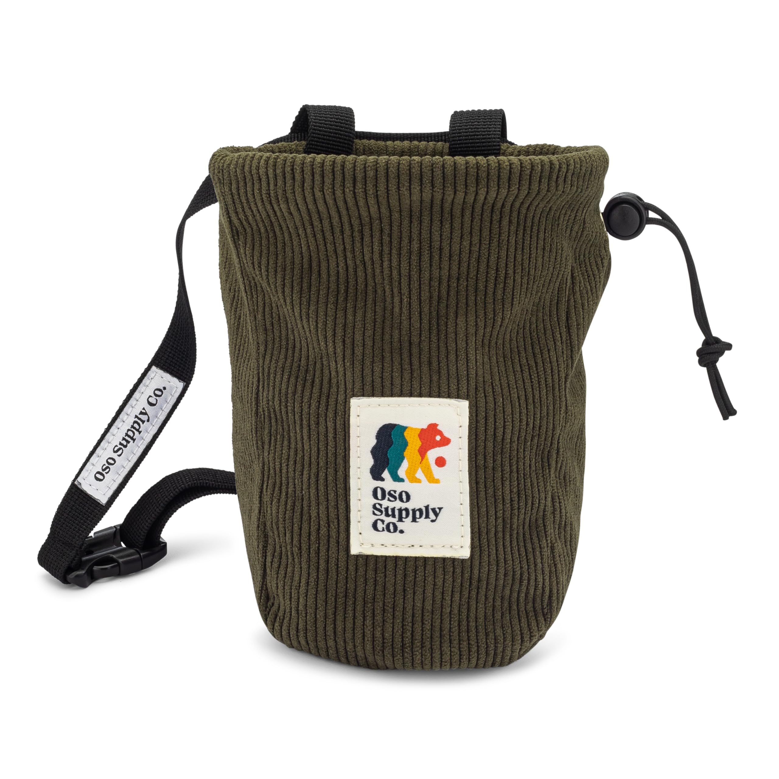 Vintage Corduroy Chalk Bag for Rock Climbing & Bouldering - Adjustable Belt & Zippered Pocket - Essential Climbing Gear for Indoor Gym & Outdoor Crags - Perfect for Training, Competitions & Adventure Trips