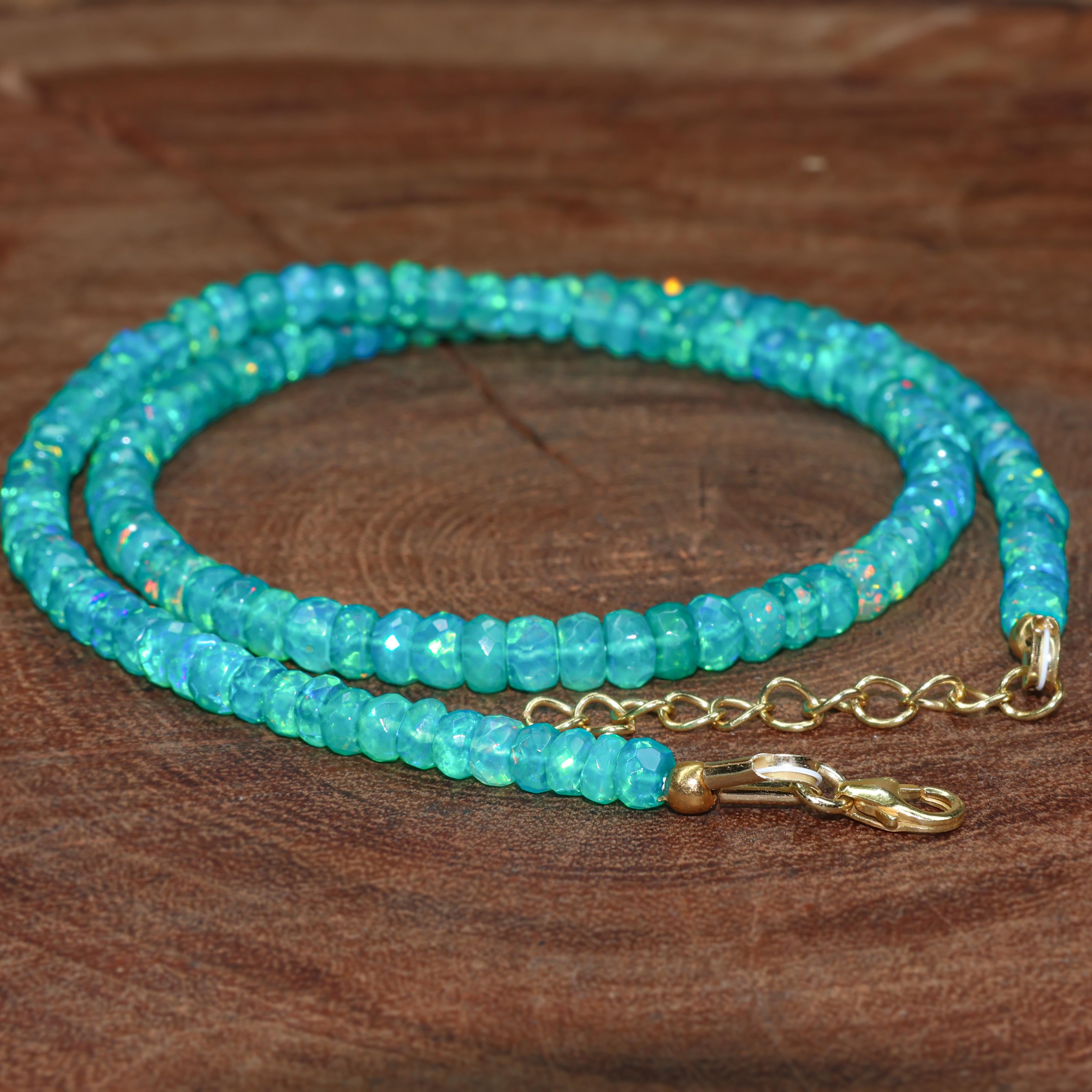 Stunning Green Opal Necklace for Women – Elegant Gemstone Jewelry Gift for Birthday, Anniversary & Special Occasions