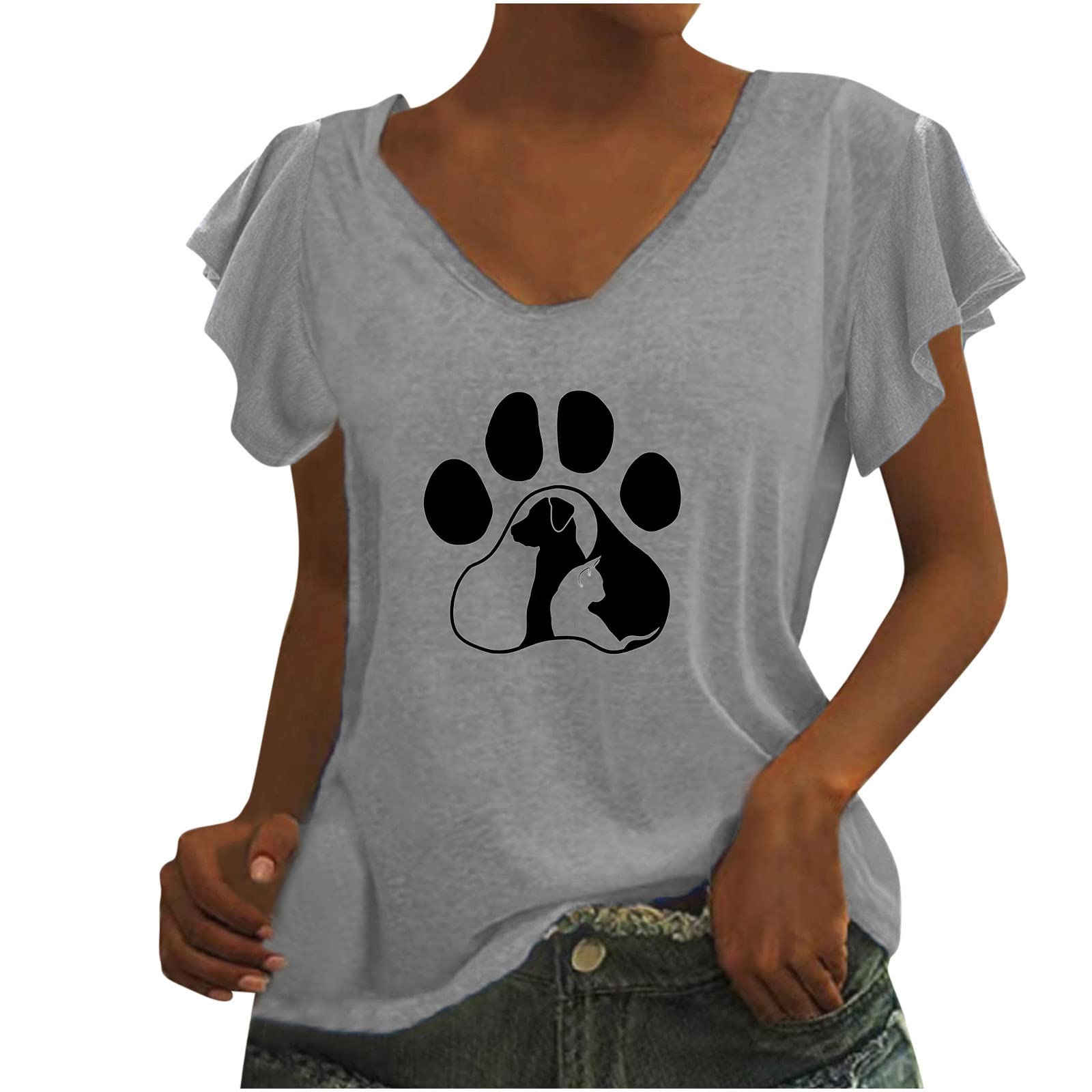Women's Summer Tunic Tops - Short Sleeve Blouses & Athletic Shirts for Casual Wear, Workout & Beach Outfits | Lightweight & Comfortable