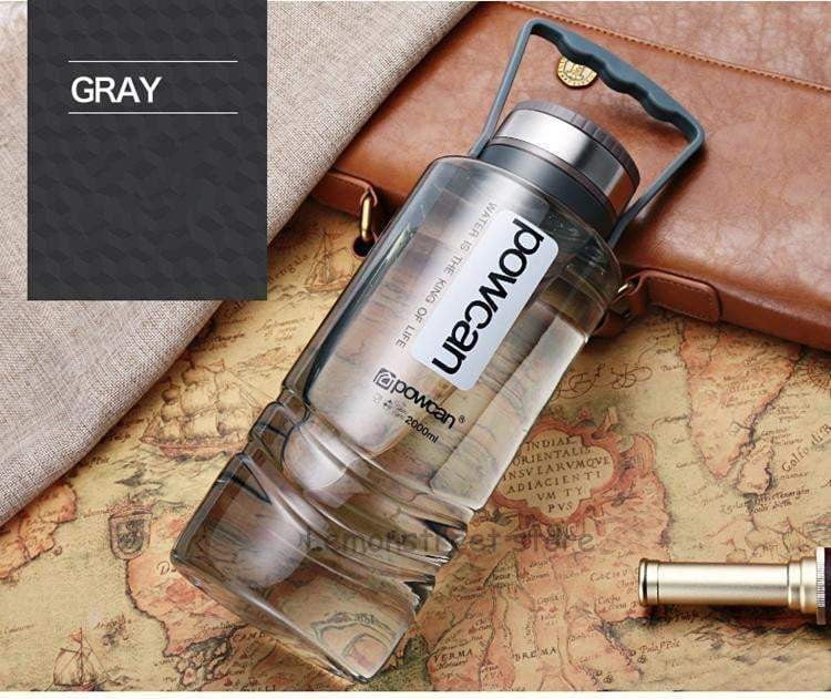 POWCAN Large Capacity Water Bottle 1000ML 1500ML 2000ML - BPA Free, Leak Proof, Sport & Outdoor Water Bottle for Hiking, Gym, Camping, and Travel