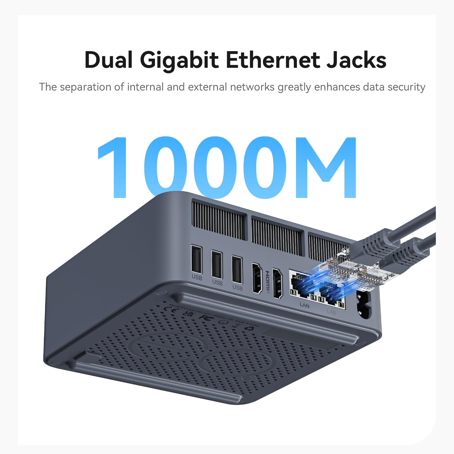 Beelink EQi12 Mini PC - Intel Core i5 12450H (8 Core 12 Thread, Up to 4.4GHz), 24GB LPDDR5 RAM, 500GB PCIe 4.0 SSD, Dual HDMI 4K Display, WiFi 6, Bluetooth 5.2 - Compact Desktop Computer for Home Office, Gaming, and Digital Signage