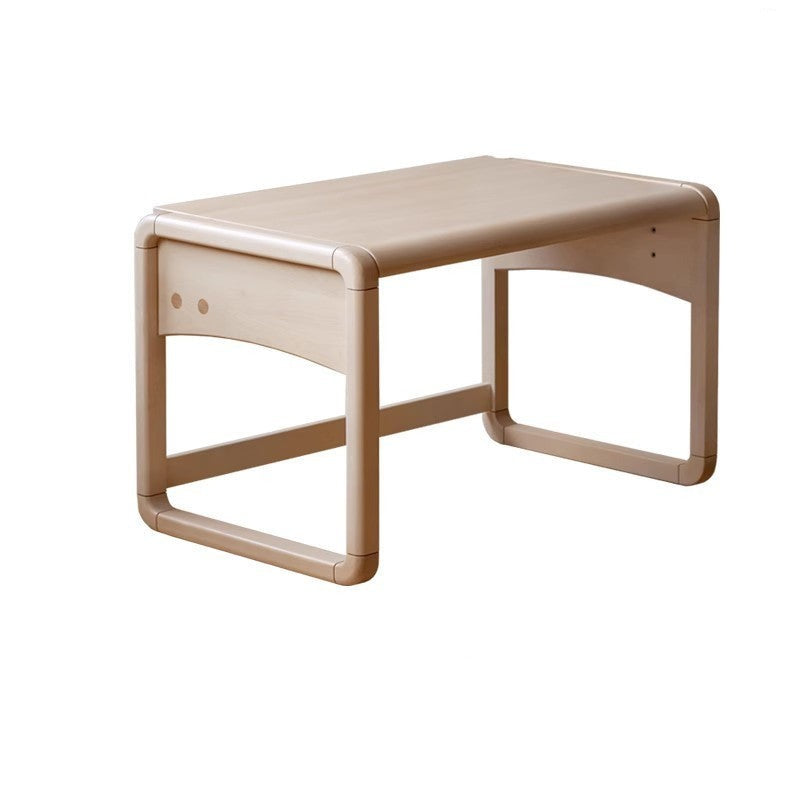 Handmade Solid Birch Wood Children's Writing Desk - Kids Study Table for Home & Classroom Learning Activities