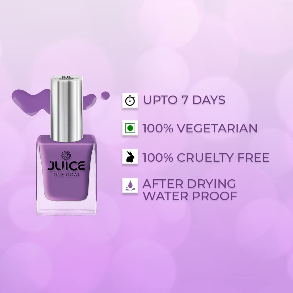 JUICE Quick-Dry Long-Lasting Chip-Resistant Gel Finish High-Gloss Nail Polish - Sapphire Blue #272 | F&D Approved Colors & Pigments | Perfect for Salon, Home Manicures & Special Occasions
