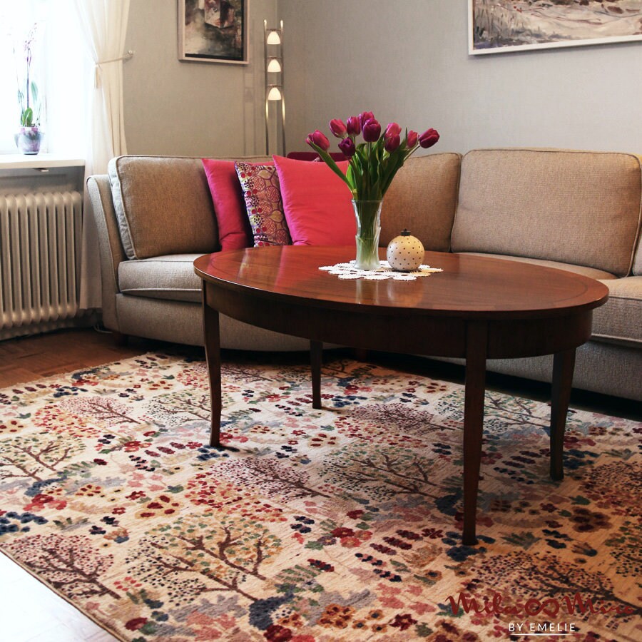 Orient Paradise Soft Plush Area Rug Off White 130x185cm (4.3x6.1ft) - Luxurious Living Room Carpet for Bedroom, Nursery & Home Decor