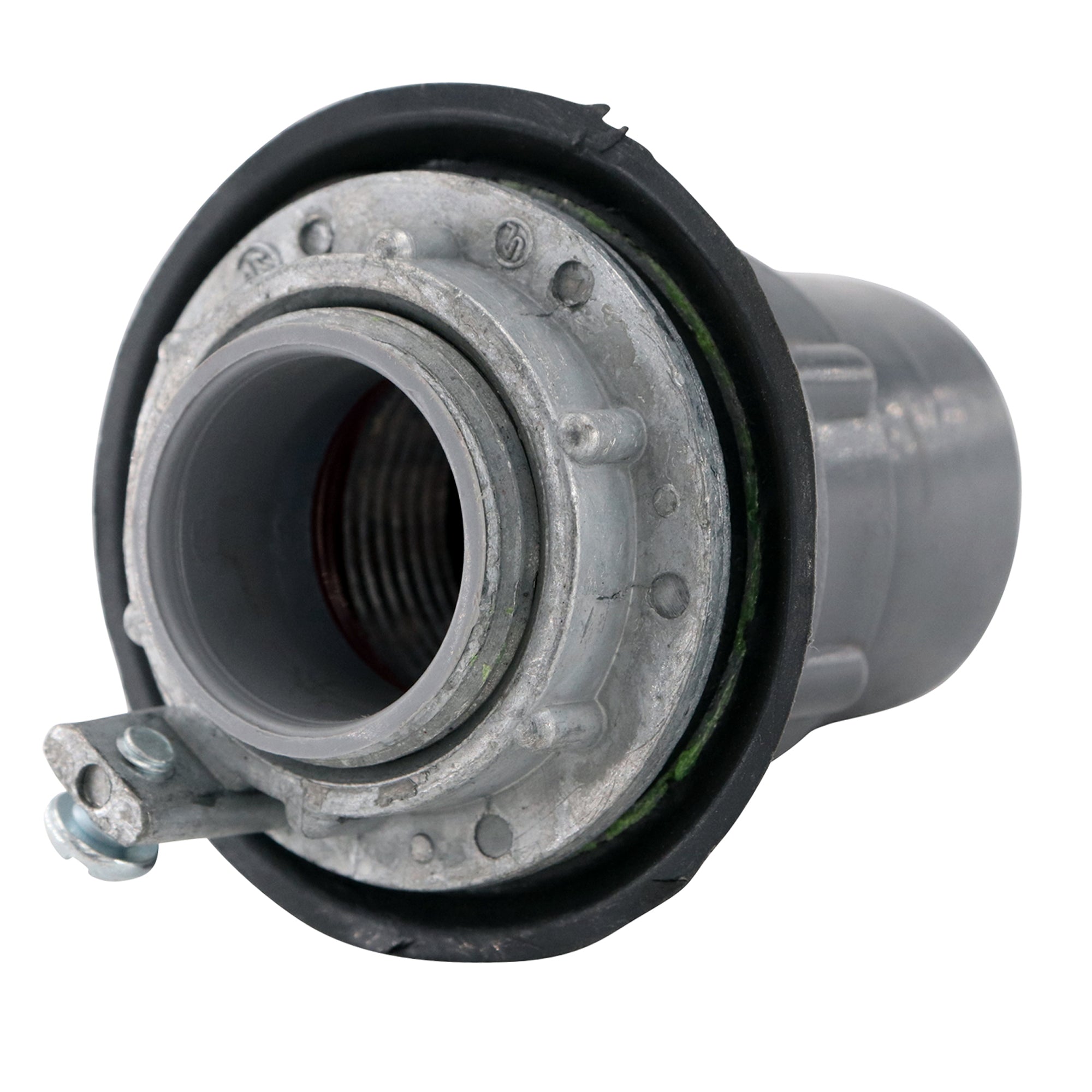 GAFCO PRSTG3 Grounded PVC Coated Conduit Hub Connector - 1 Pack, Electrical Wiring Protection for Outdoor & Industrial Use