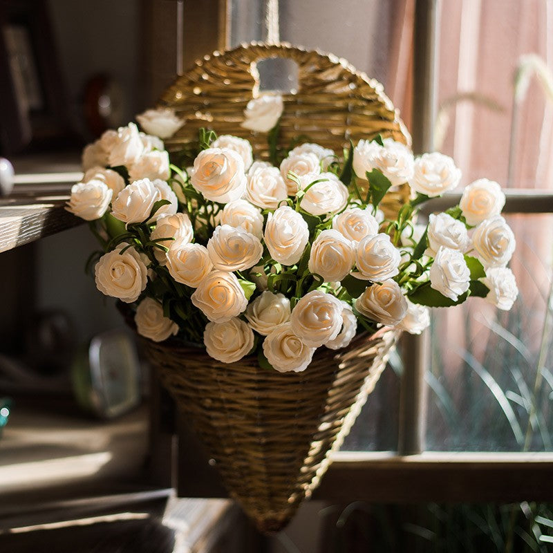 White Camellia Artificial Flowers - Modern Home Decor for Living Room & Bedroom | Elegant Floral Arrangement Ideas for Housewarming, Wedding Centerpieces & Interior Design