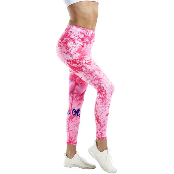 Pink Ribbon Yoga Pants for Women - Breast Cancer Awareness Workout Leggings | Comfortable Gym & Lounge Wear for Support & Awareness
