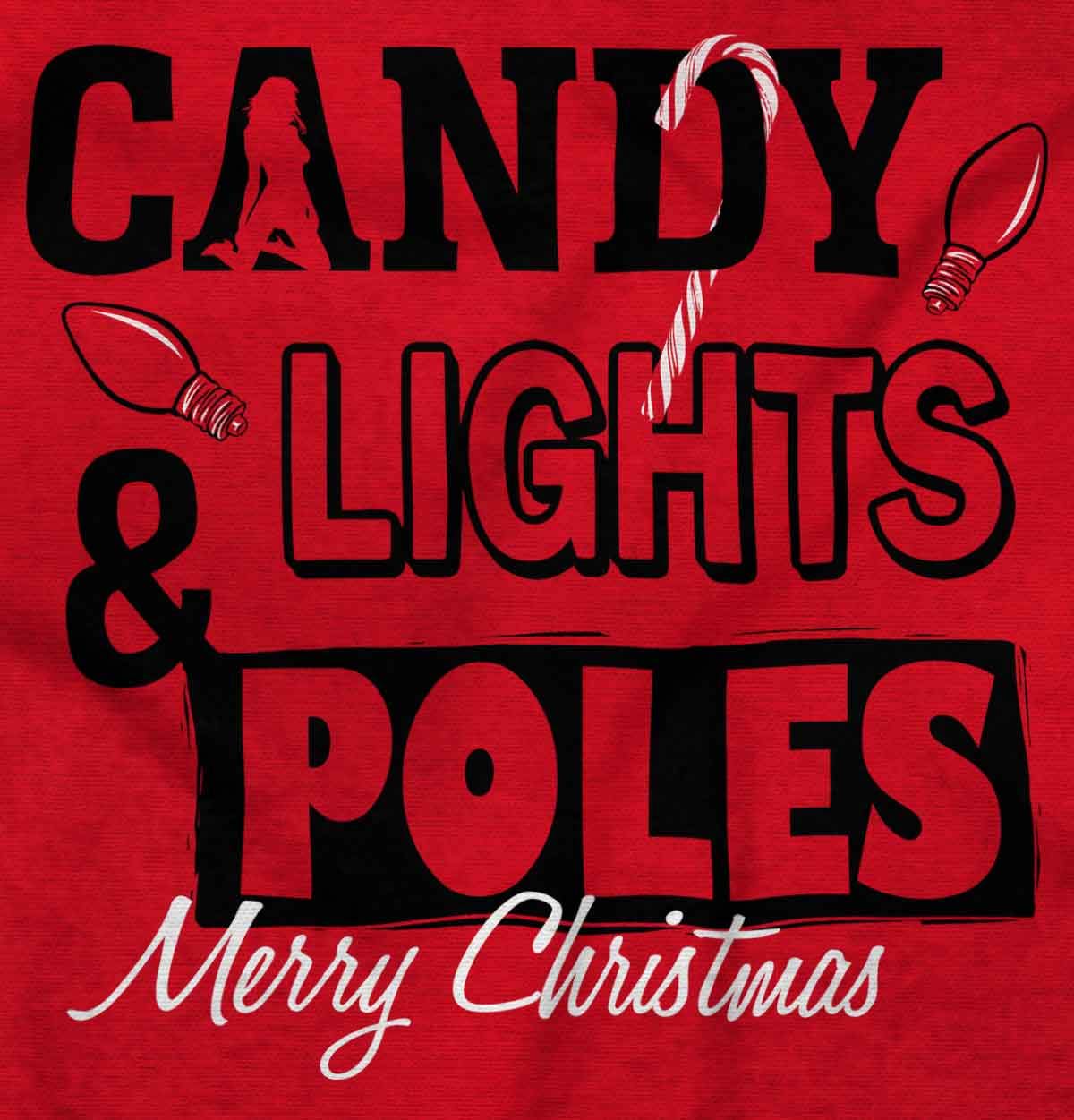 Funny Christmas Candy Lights Pole Hoodie - Cozy Men's Hooded Sweatshirt for Holiday Parties & Winter Outfits