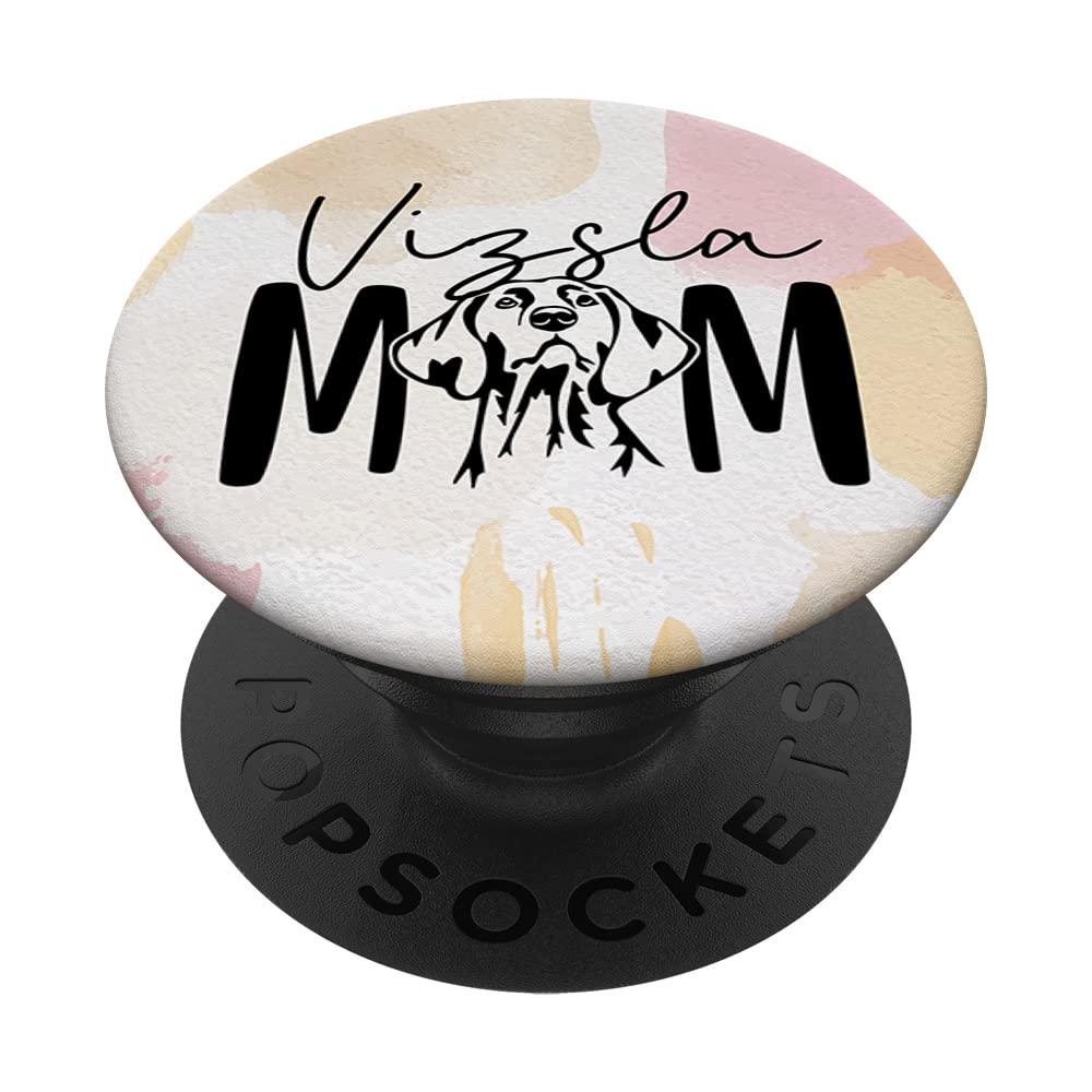 Vizsla Mom PopSockets - Swappable PopGrip for Vizsla Dog Lovers & Crazy Dog Ladies - Perfect for Phone Cases, Laptops, and Daily Use