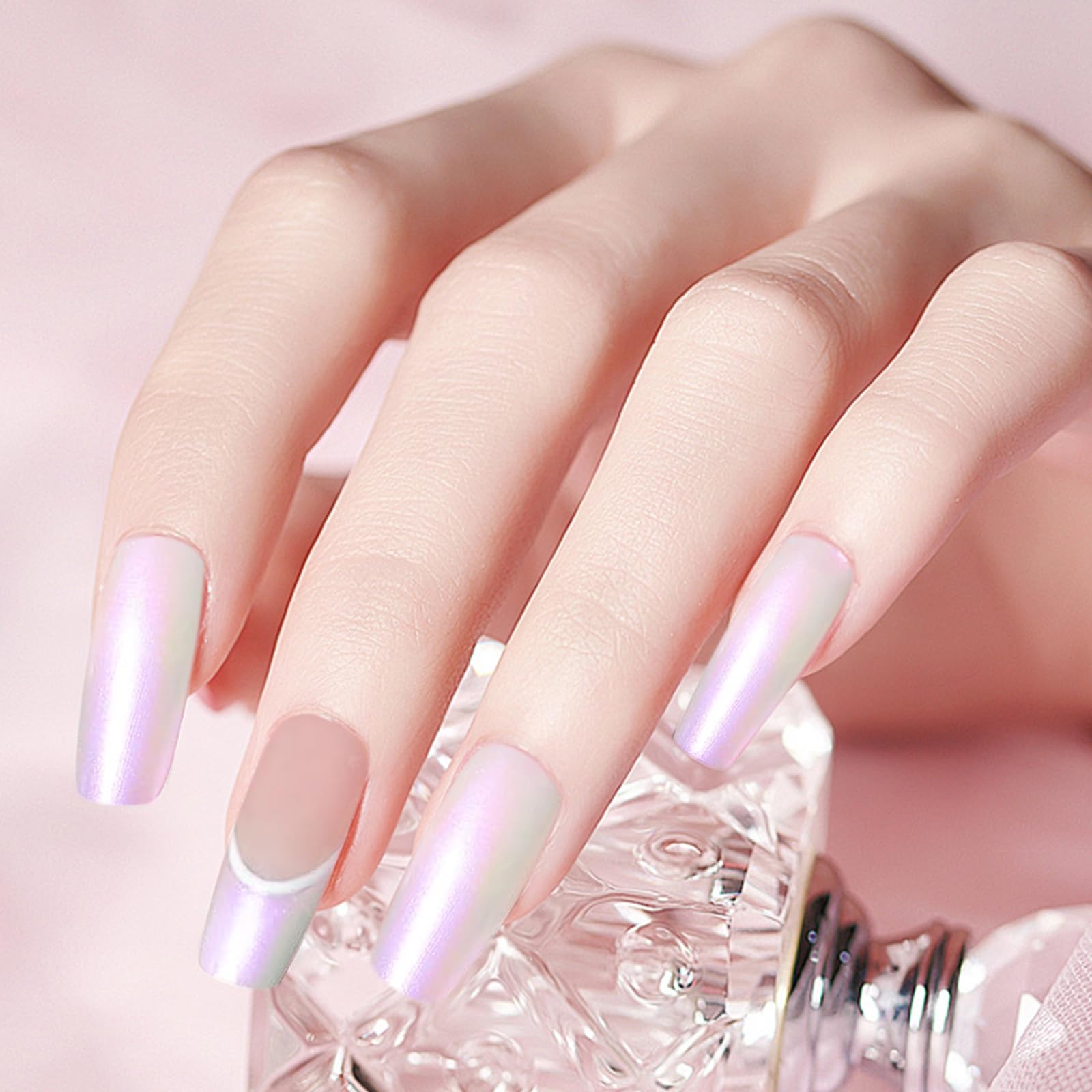 Major Dijit Quick Dry Nail Polish - Pearl White & Pink Summer Nail Lacquer for Nail Art, Regular Polish 0.41 fl oz - Perfect for Manicures, Pedicures & Salon Nail Designs