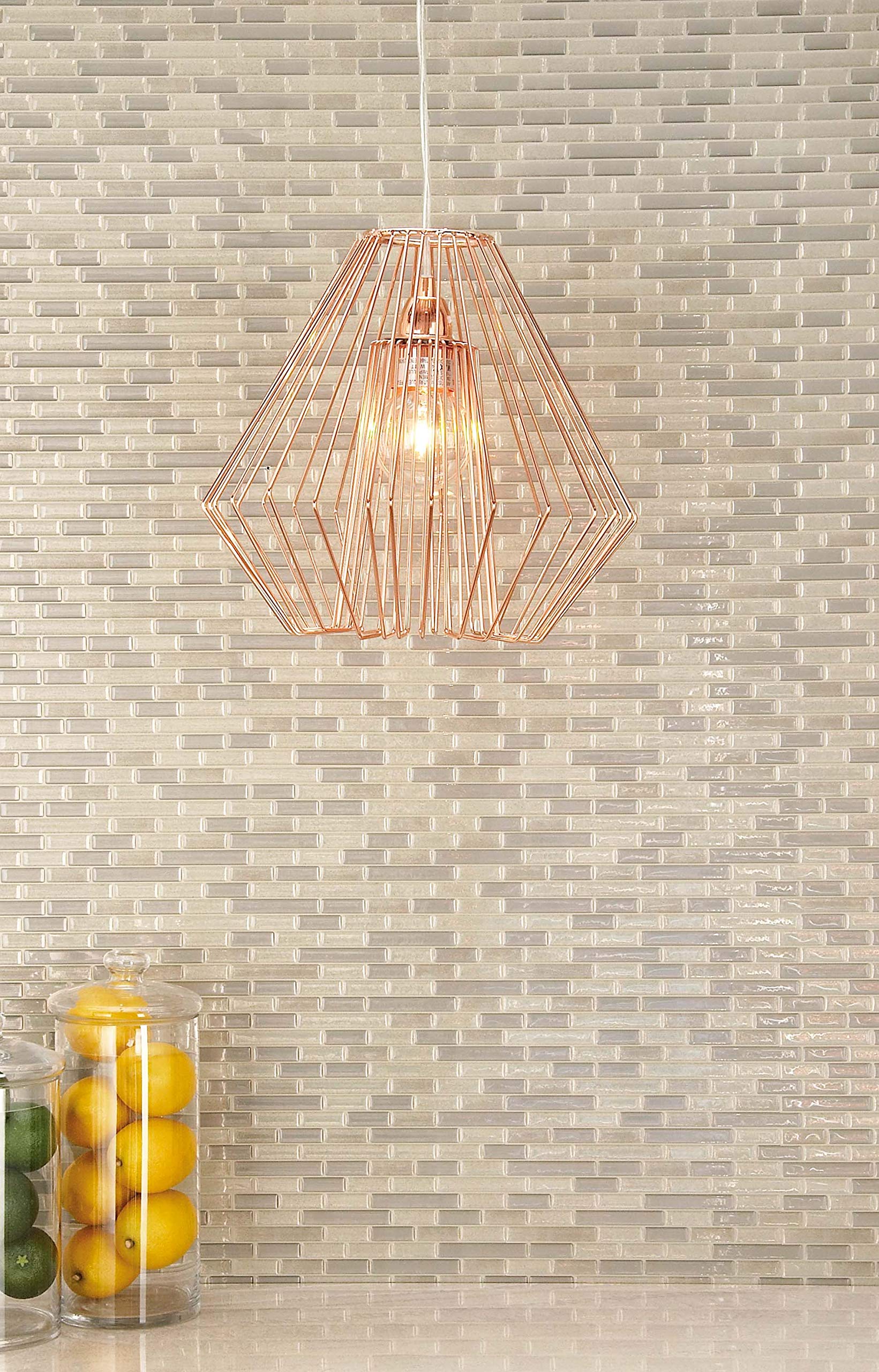 Deco 79 58654 Diamond-Shaped Iron Pendant Light Fixture in Bronze - Vintage Industrial Ceiling Lamp for Dining Room, Kitchen Island & Bedroom Lighting
