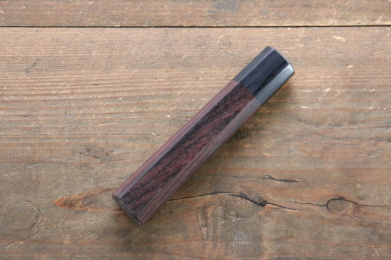 Premium Octagonal Shitan Wood Knife Handle for 150mm Petty Knife - Durable & Ergonomic Japanese-Style Replacement Handle for Kitchen Chefs & Home Cooks - Perfect for Slicing, Chopping & Precision Cutting Tasks