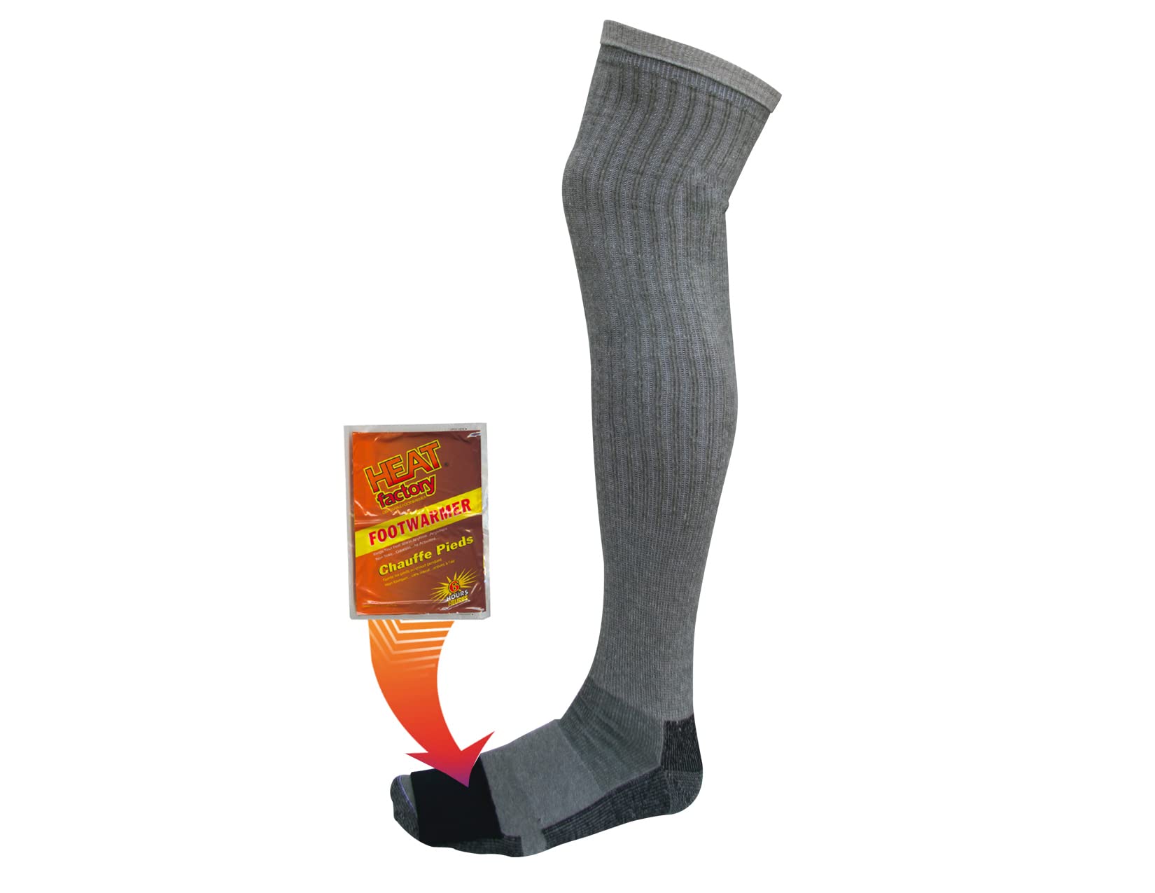Heat Factory Wader Socks - Large Size, Waterproof & Insulated for Fishing, Hunting & Outdoor Activities