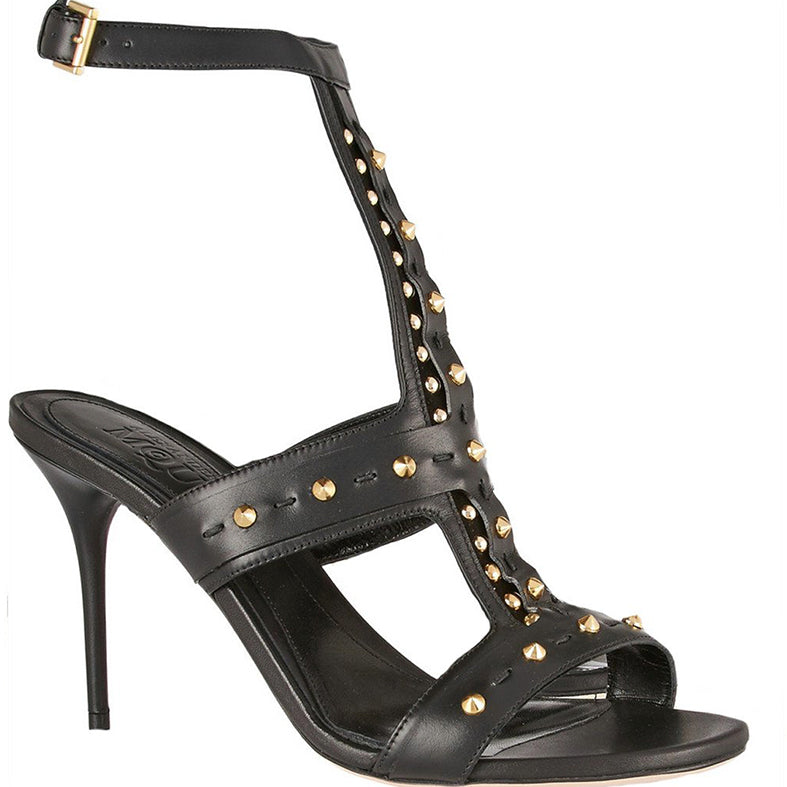 Stylish Studded Sandal for Women - Trendy Black Summer Sandals with Metal Accents | Perfect for Beach, Vacation & Casual Outfits