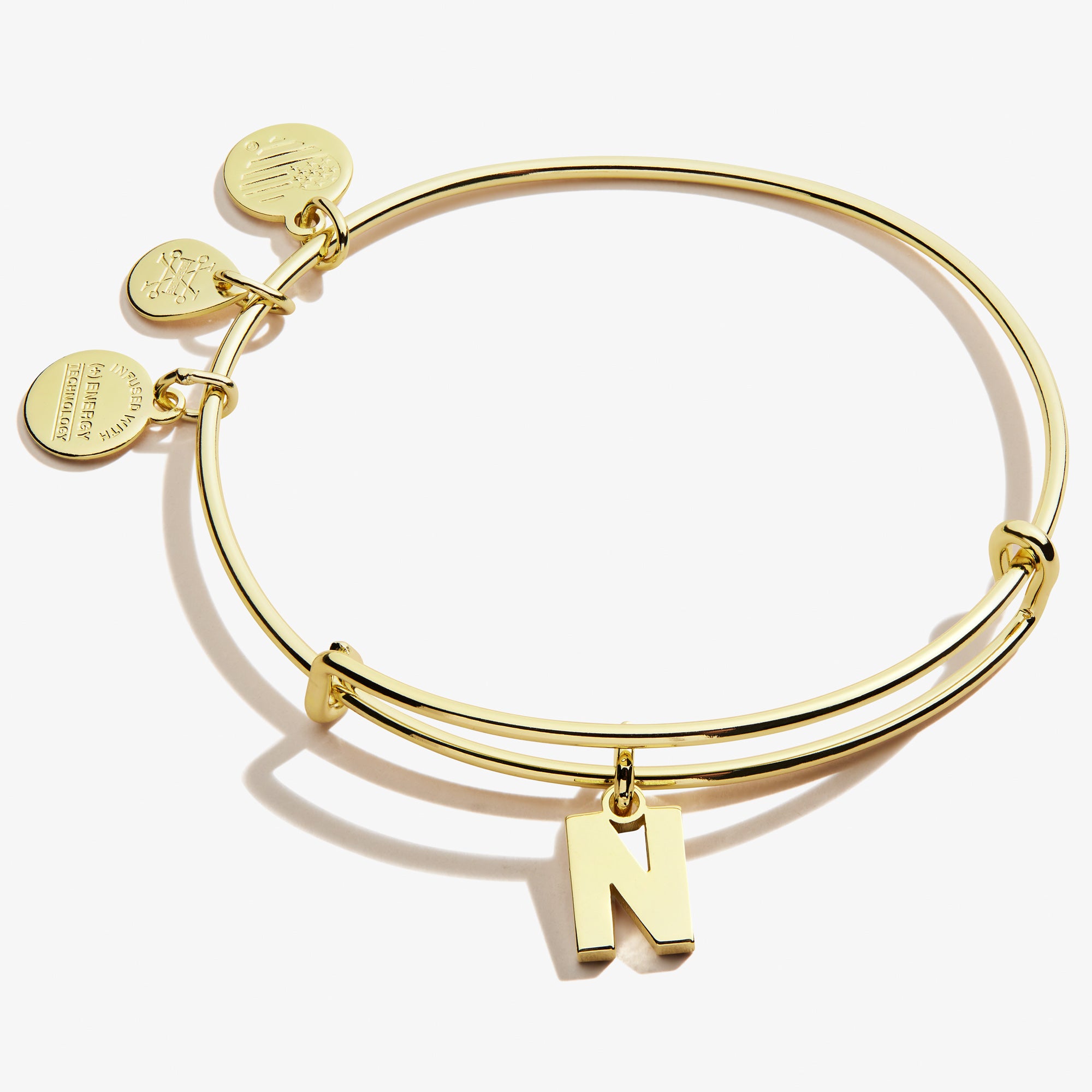 Initial N Charm Bangle - Elegant Personalized Jewelry for Women - Perfect for Gifts, Anniversaries, and Everyday Wear
