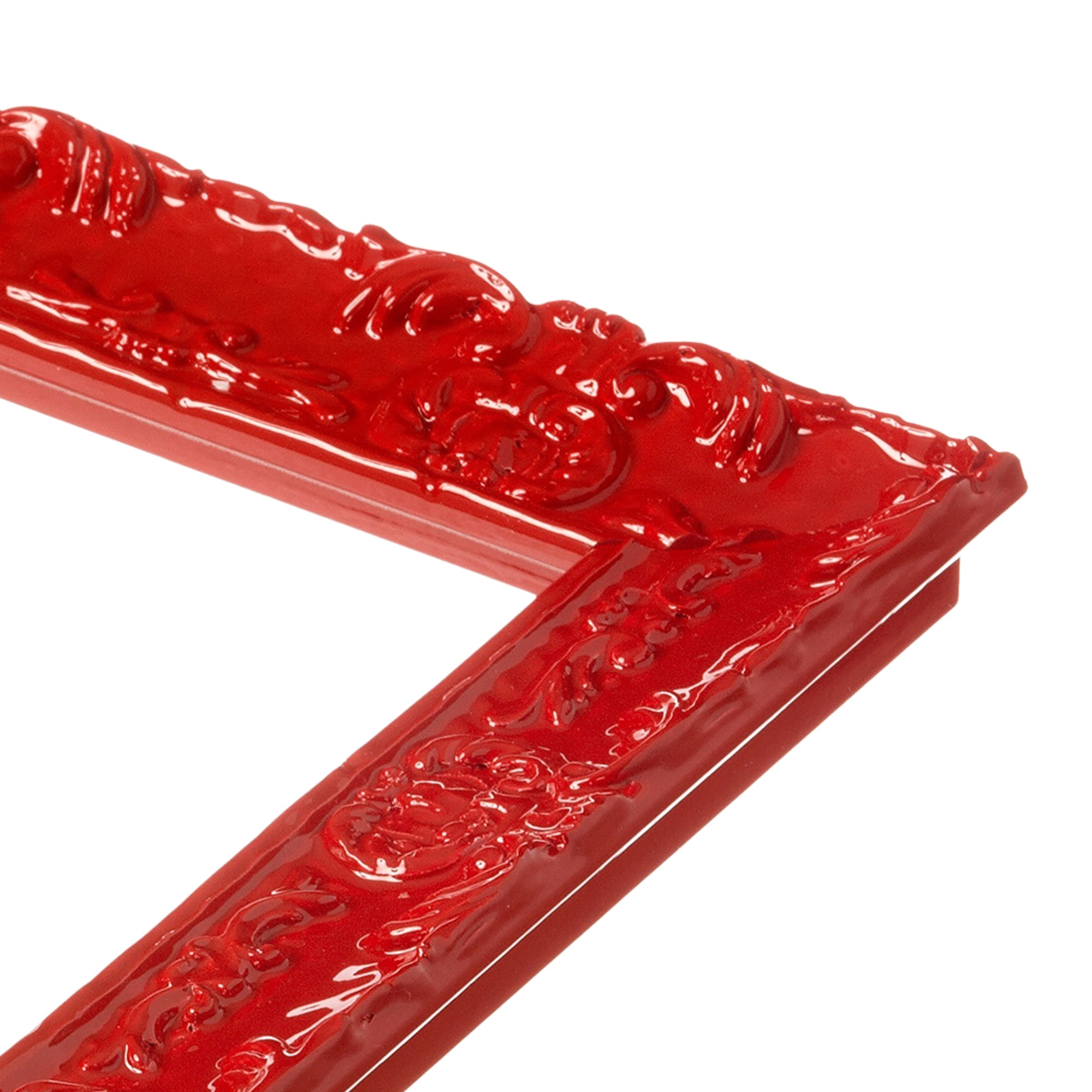 Cherry Red Medium Width Table Top Frame - Elegant Decorative Display for Dining Tables, Desks, and Shelves - Perfect for Photos, Artwork, and Home Decor