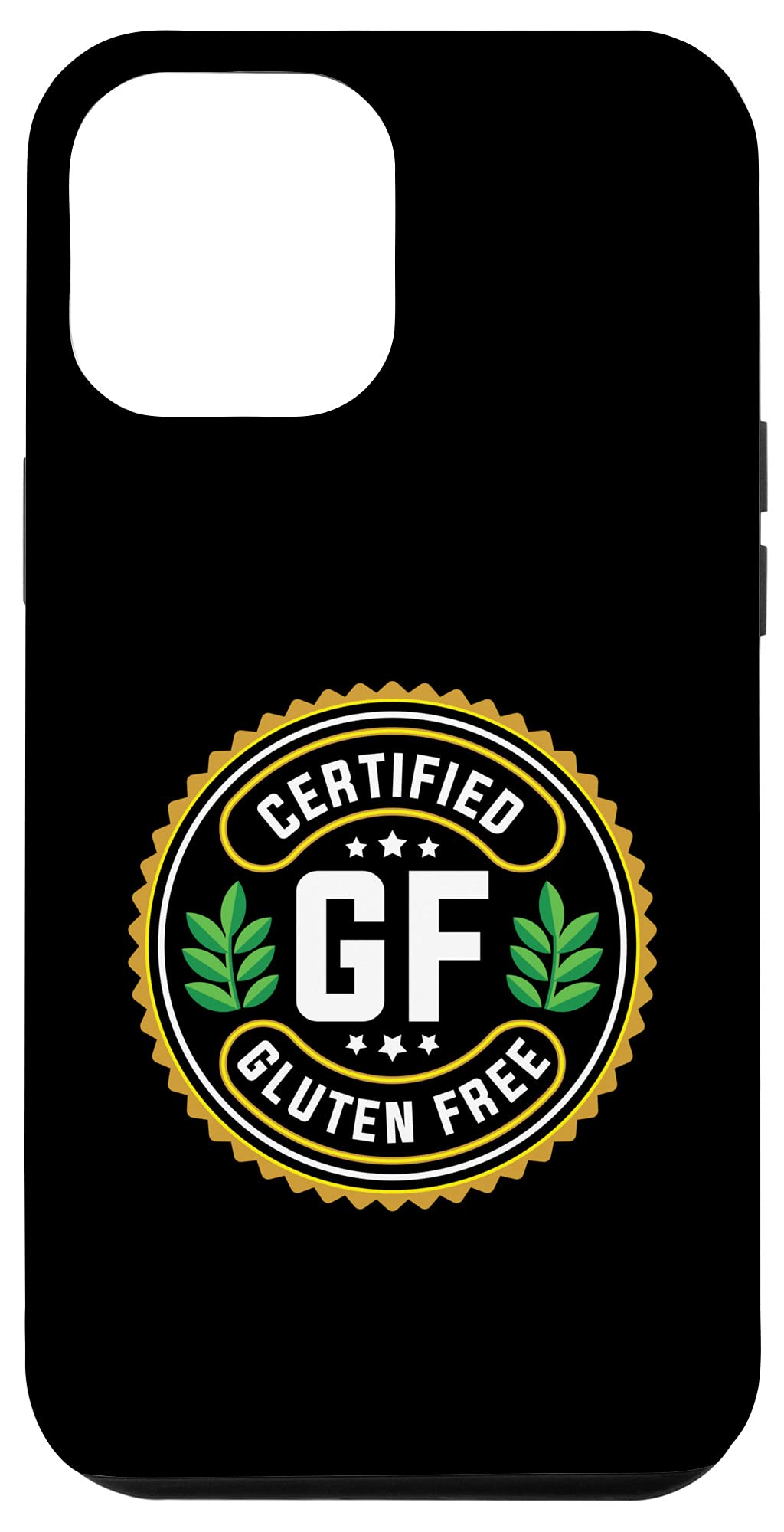 Funny Certified Gluten Free iPhone 12 Pro Max Case - Perfect for Celiac Disease & Gluten Intolerant Users - Great for Restaurants, Travel & Daily Protection