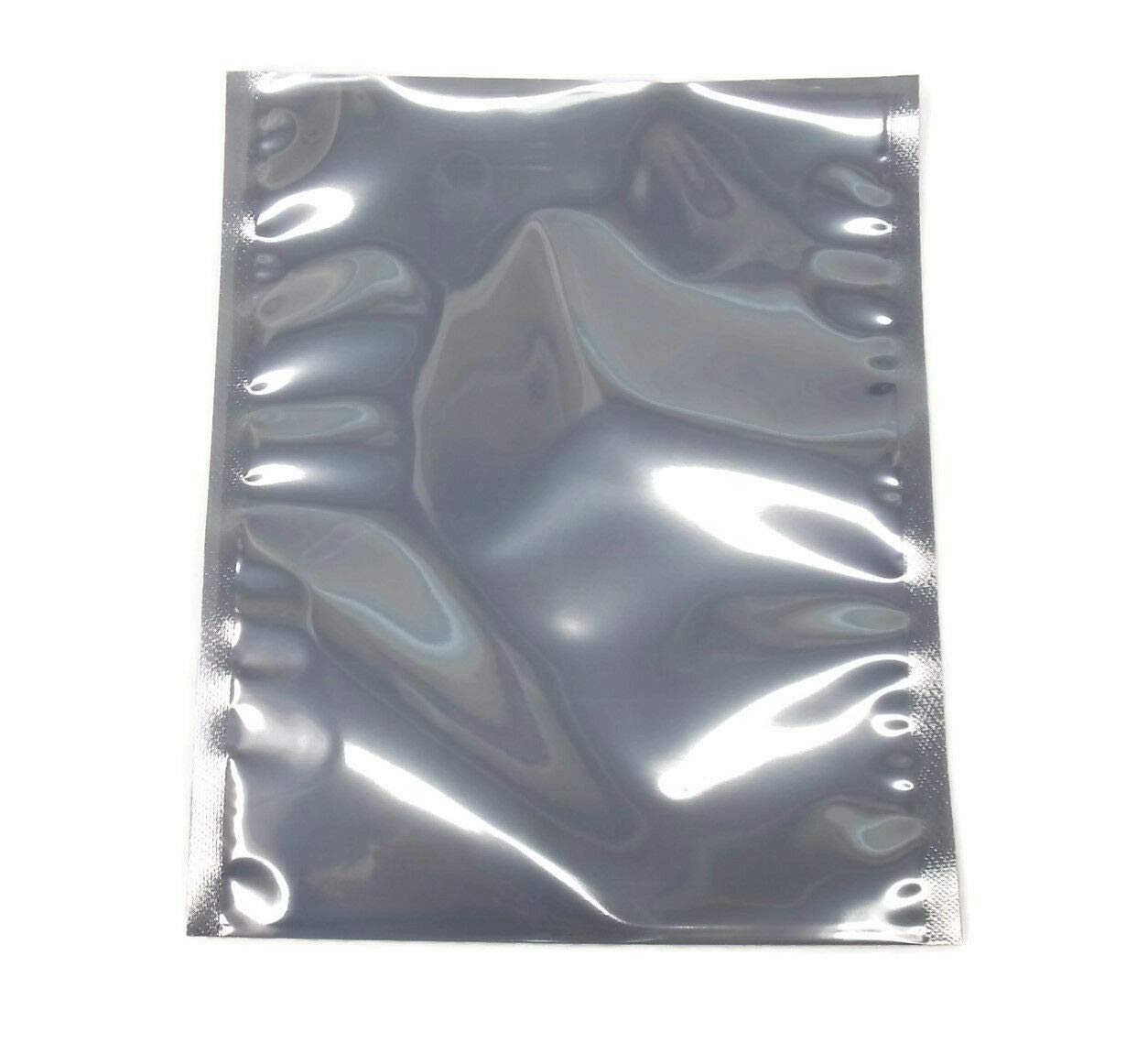 APQ 500-Pack 12x16 Grey Static Shielding Bags | ESD Protection Bags for Electronics | Heat Sealable Open-End Anti-Static Bags | Transparent EMI/RFI Shielding | Perfect for Storing Sensitive Computer Components, Circuit Boards & Electronic Parts