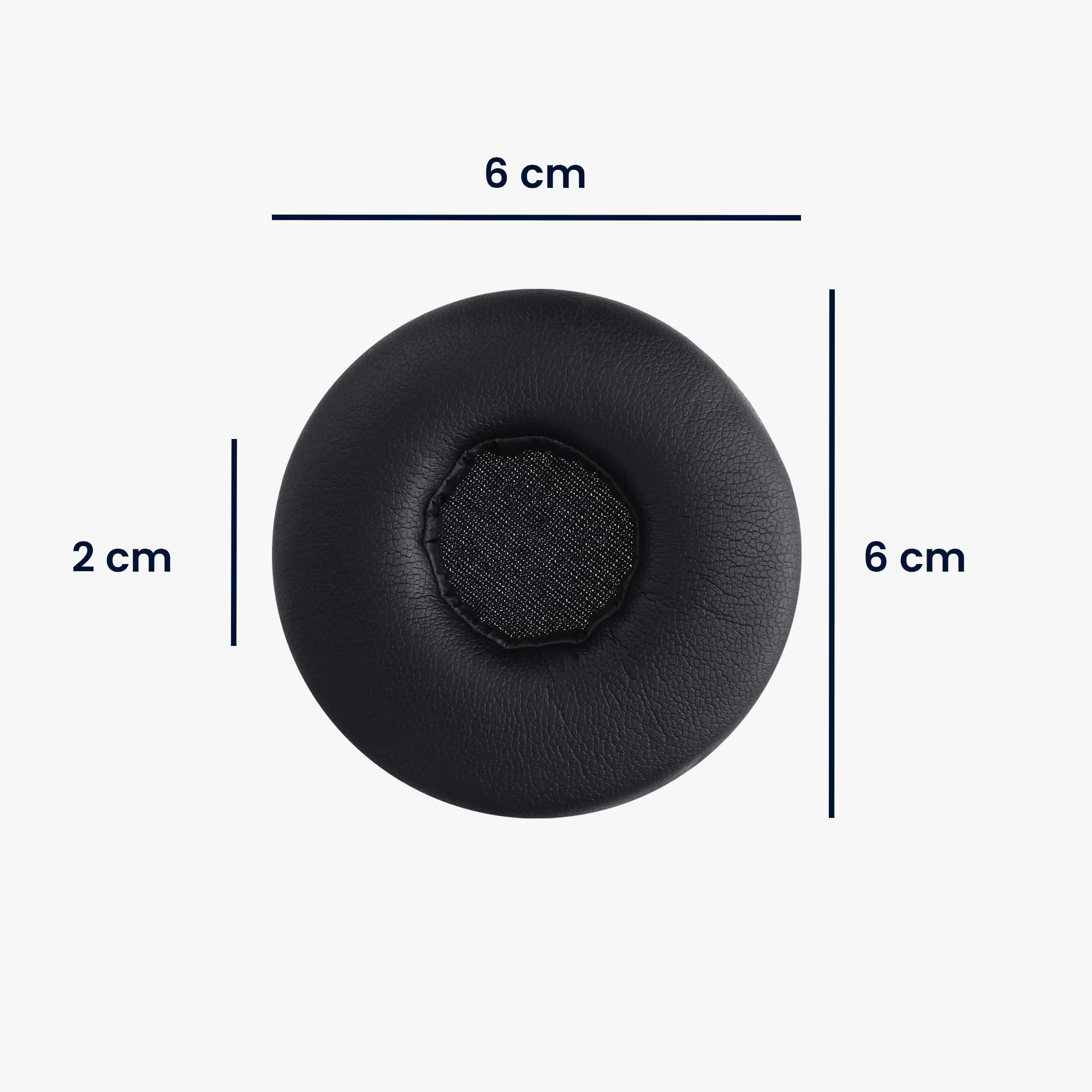 kwmobile Replacement Ear Pads for AKG N60NC Headphones - 2X Black Memory Foam Cushions - Noise Isolation & Comfort Upgrade for Travel, Office & Home Use