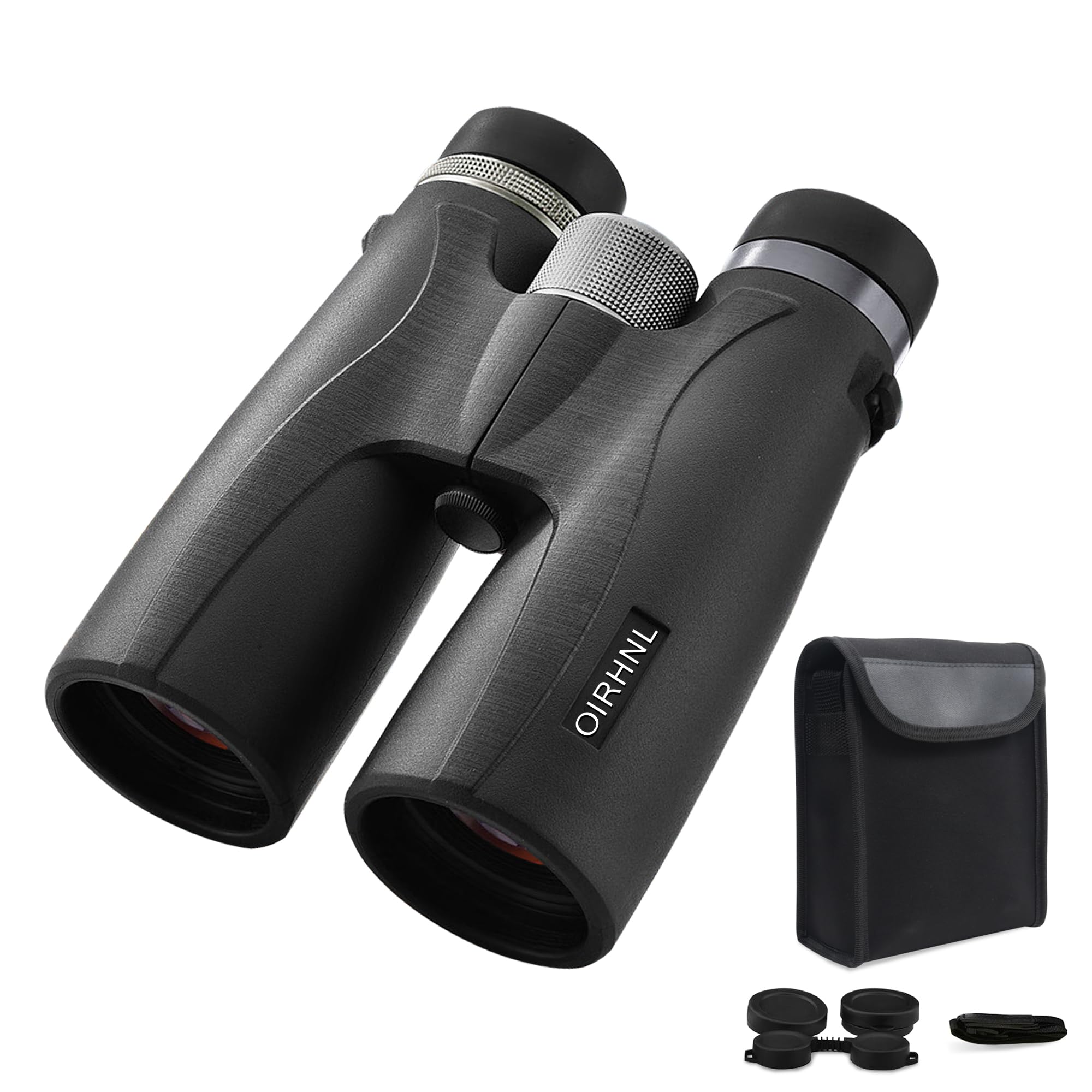 12x50 HD High Powered Binoculars for Adults - Waterproof & Fogproof Binoculars for Bird Watching, Hunting, Travel - Large View with Clear Low Light Vision - Perfect for Outdoor Adventures, Sports Events & Wildlife Observation