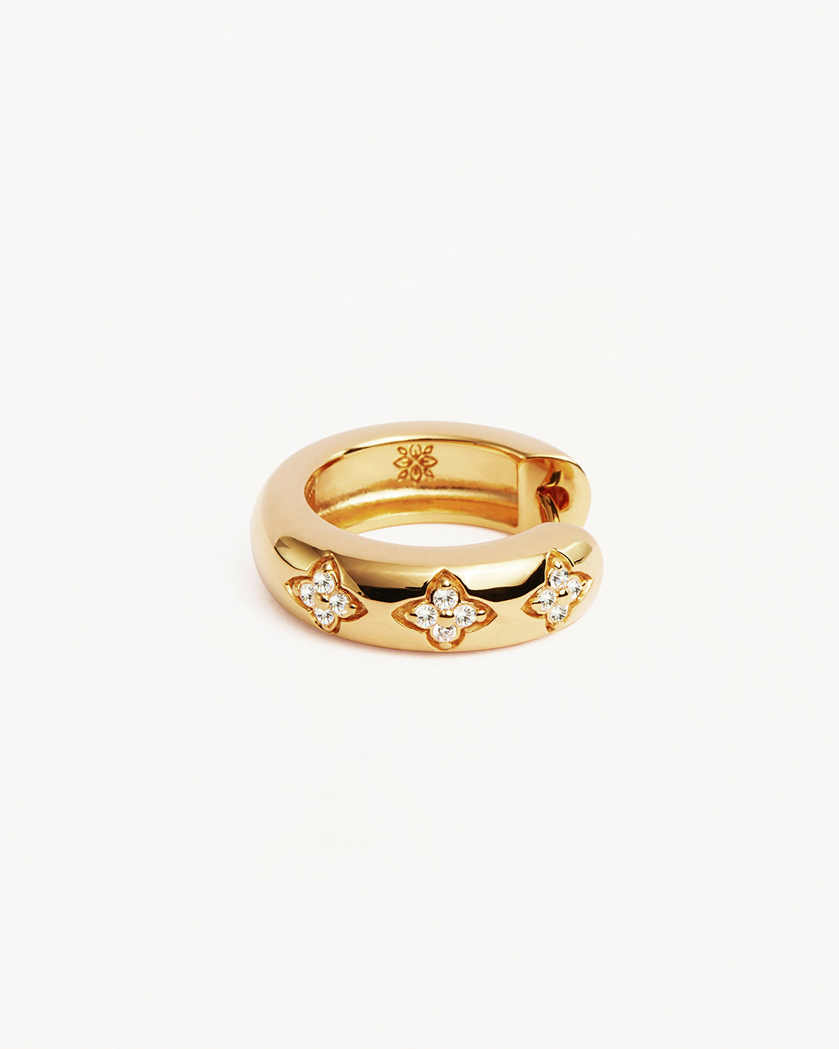 18K Gold Vermeil Lotus Hoop Earrings for Women - Elegant Floral Bloom Design, Hypoallergenic & Tarnish-Resistant - Perfect for Weddings, Parties & Everyday Wear