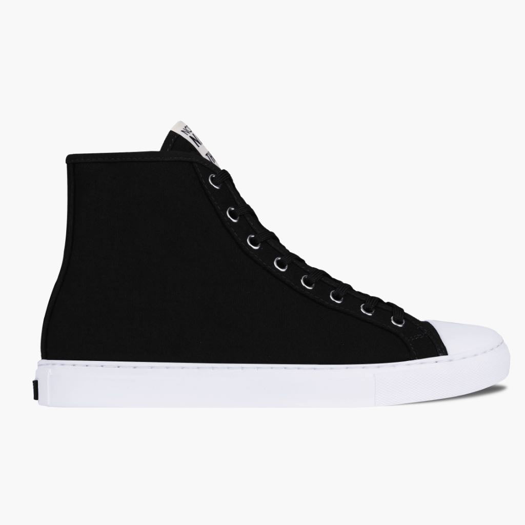 Women's High Top Sneakers - Black Fashion Shoes for Running, Walking & Casual Wear | Comfortable & Stylish Athletic Shoes for Women