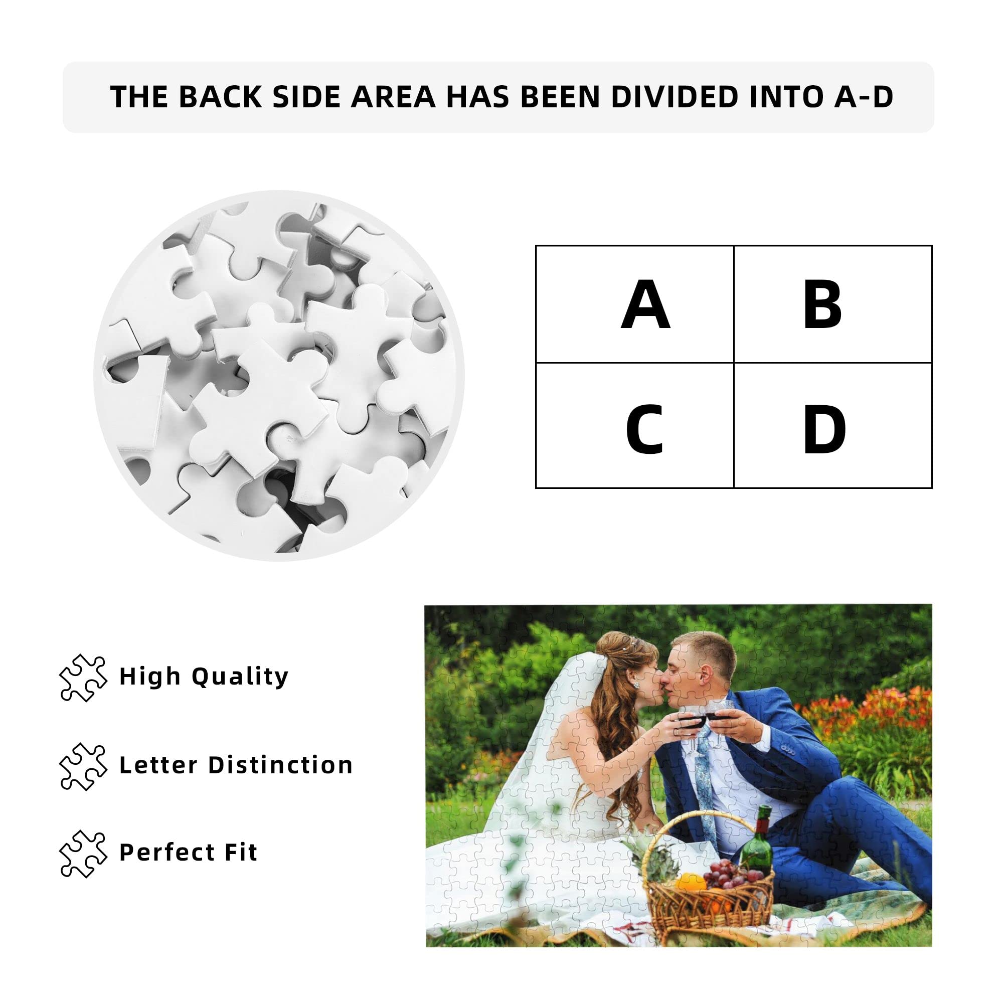 Custom Photo Jigsaw Puzzle 300/500/1000 Pieces - Personalized Gift for Adults & Kids, Family, Wedding, Graduation | Fun DIY Activity for Home, Party & Special Occasions