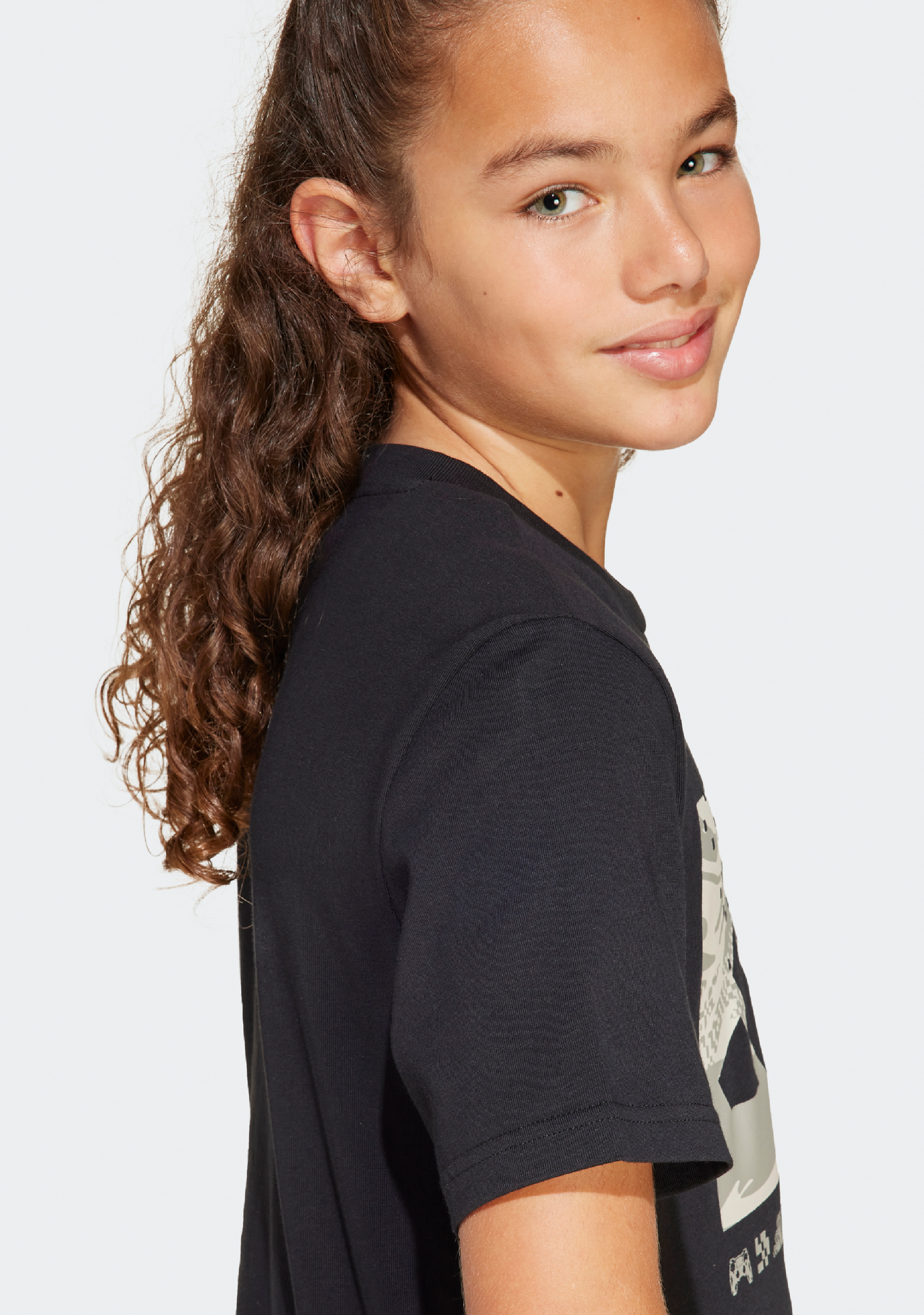 Adidas Kids' Camo Logo T-Shirt - Comfortable Cotton Tee for Boys & Girls - Perfect for School, Play & Everyday Wear