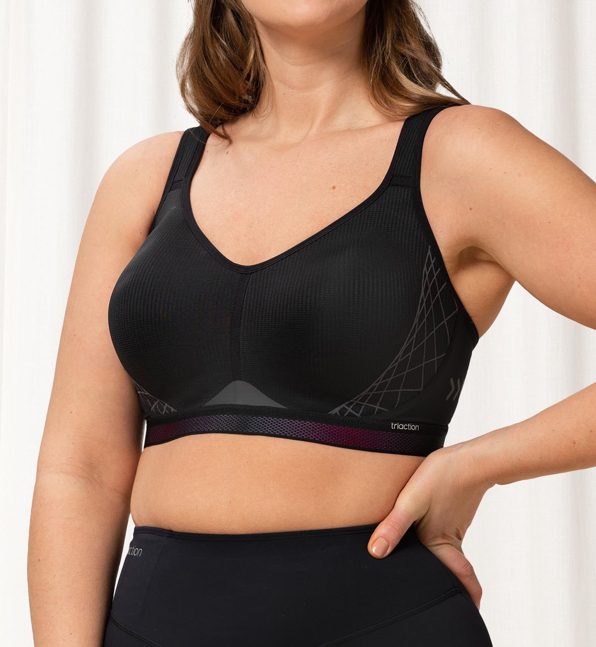 TRIACTION CARDIO FLOW Padded Sports Bra for Women - High Impact Workout, Running, Yoga & Gym - Moisture Wicking & Supportive Activewear