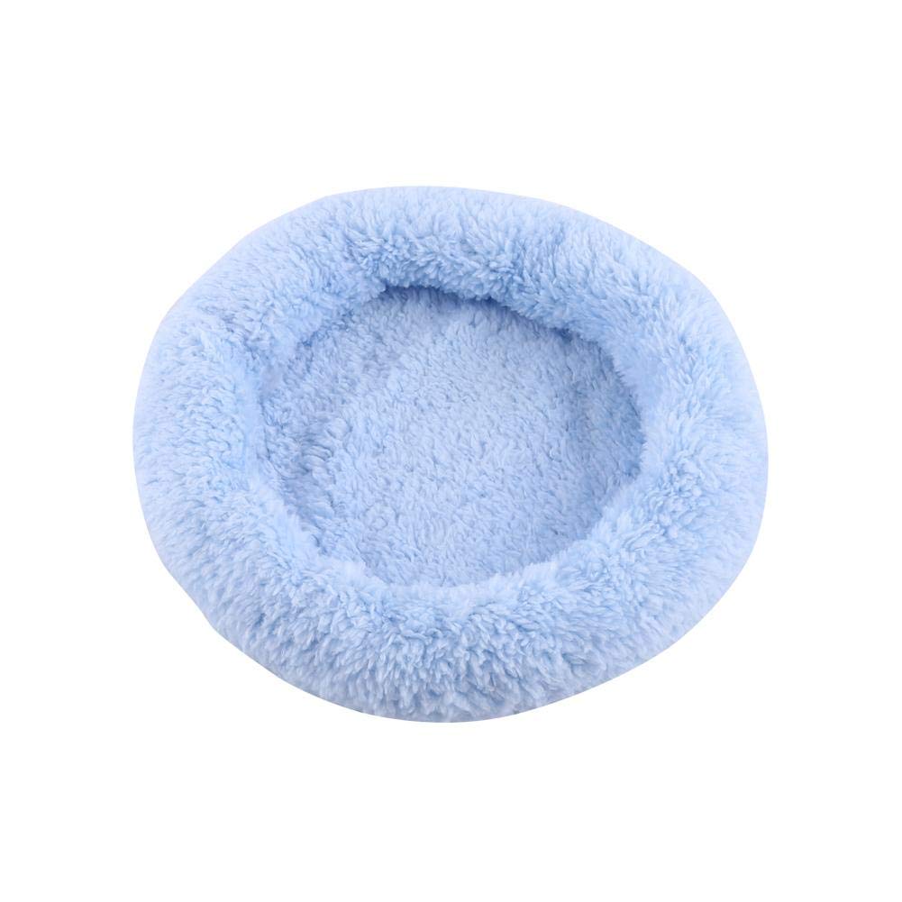 Premium Soft & Warm Pet Bed for Small Dogs & Animals - Cozy Plush Sleeping Mat (Blue, Large Size) - Perfect for Indoor Use, Crate Training & Comfortable Napping