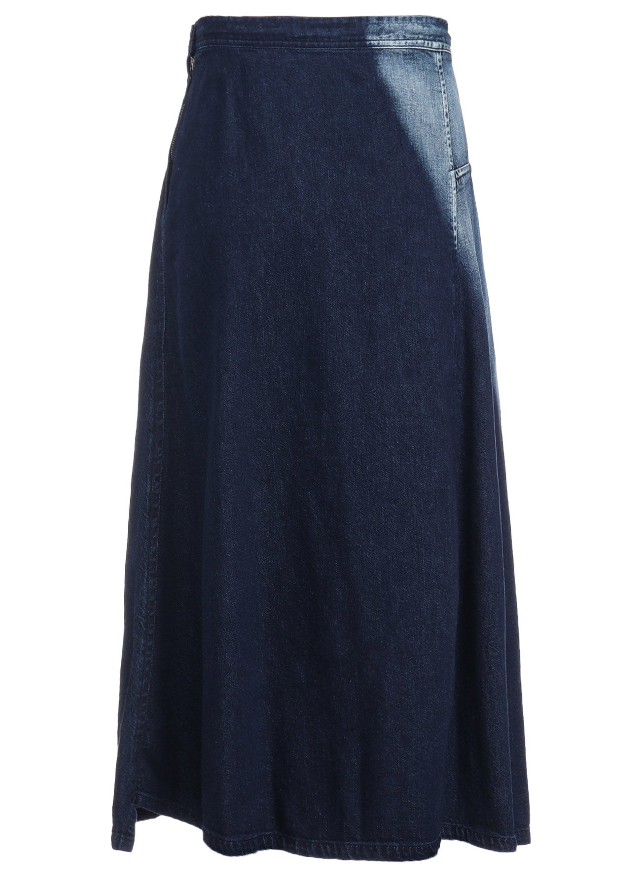 Spotted Denim Triangle Gusset Flare Skirt - Vintage 70s Inspired High Waist A-Line Skirt for Women | Perfect for Casual Outfits, Music Festivals & Boho Style