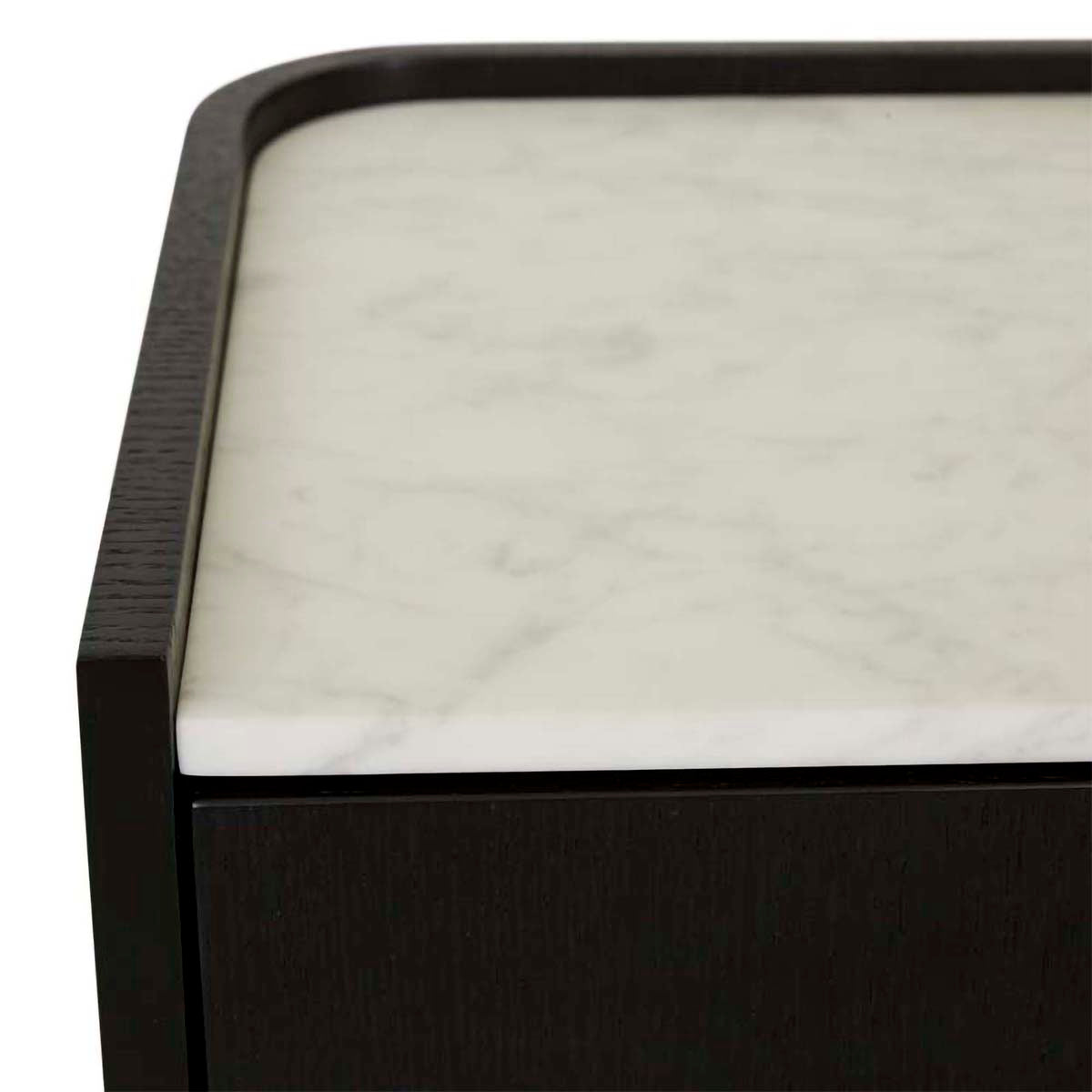 Globe West Elsie Bedside Table - Modern Nightstand with Storage Drawer for Bedroom, Living Room & Office - Stylish Wooden End Table with Shelf